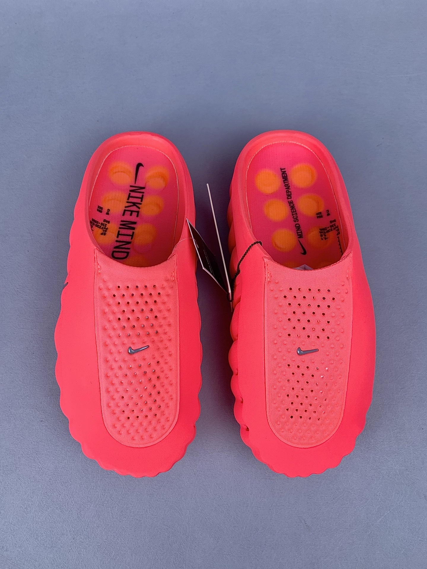 Nike Mind 001 Mules "Solar Red/Hyper Crimson"