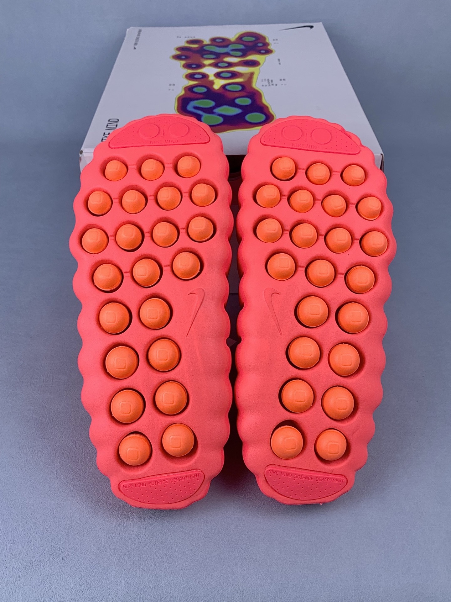 Nike Mind 001 Mules "Solar Red/Hyper Crimson"