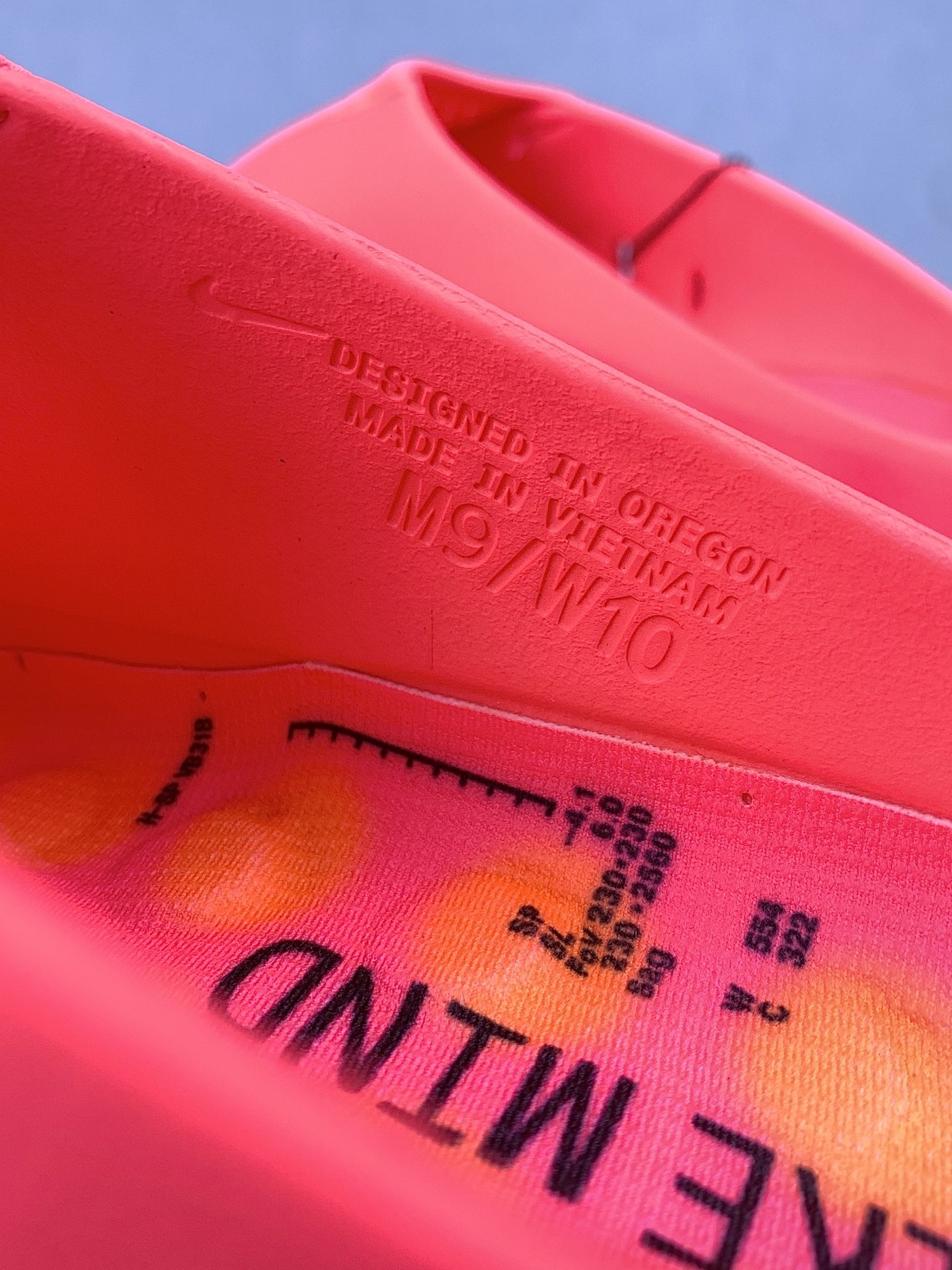 Nike Mind 001 Mules "Solar Red/Hyper Crimson"