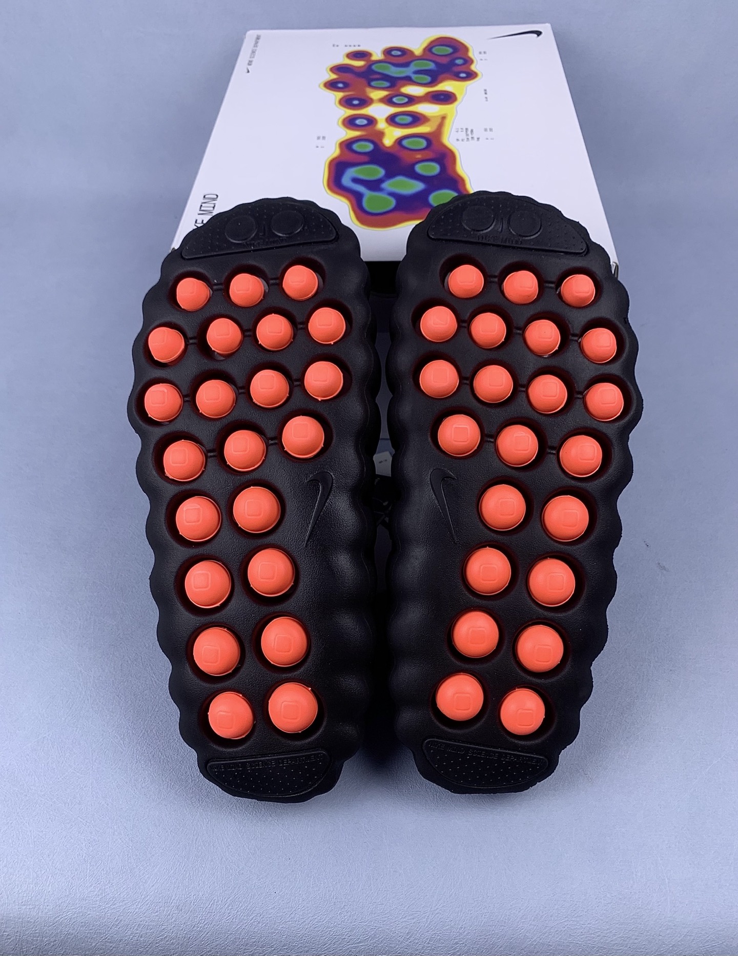 Nike Mind 001 Mules "Black/Hyper Crimson"