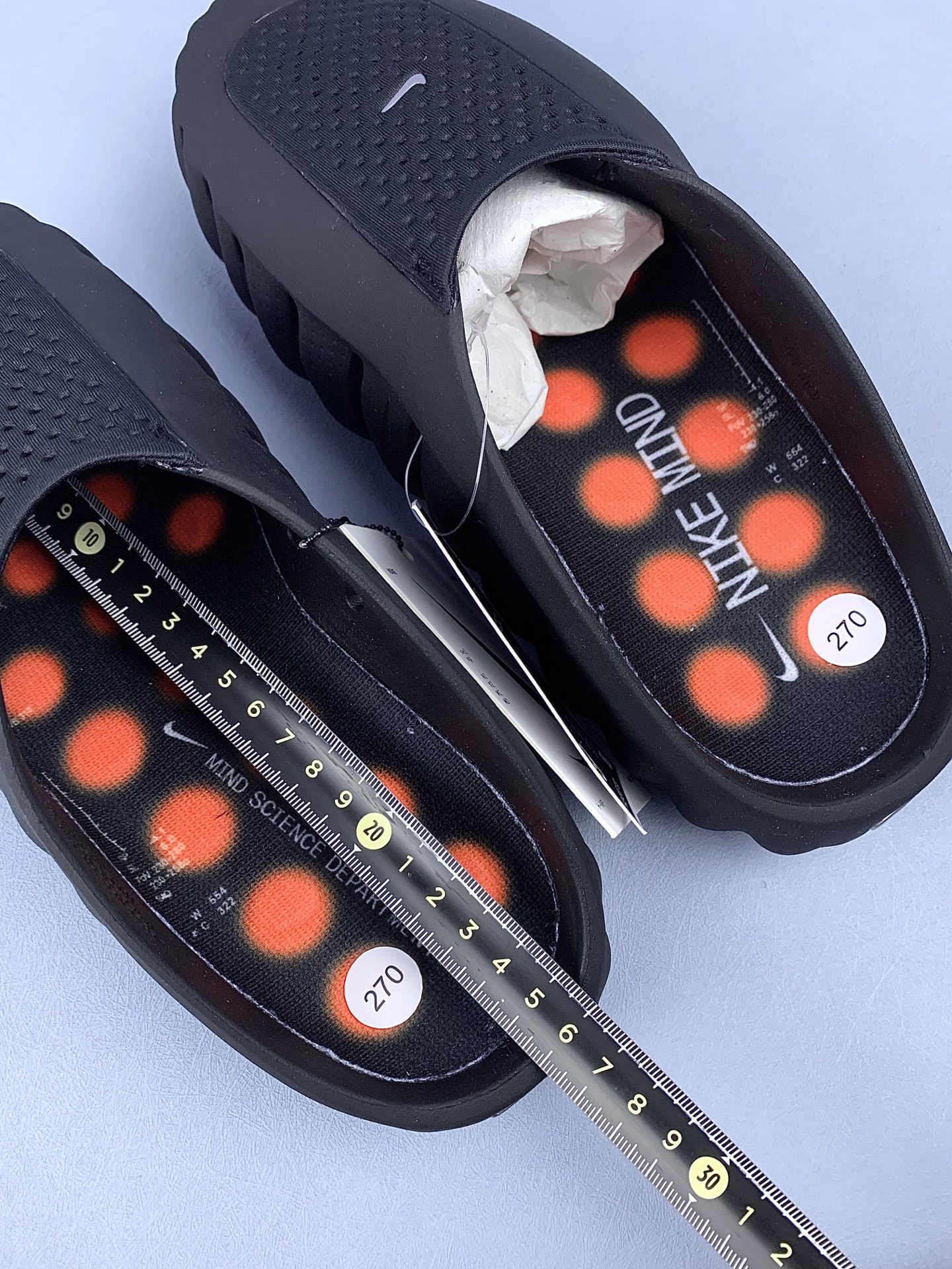 Nike Mind 001 Mules "Black/Hyper Crimson"