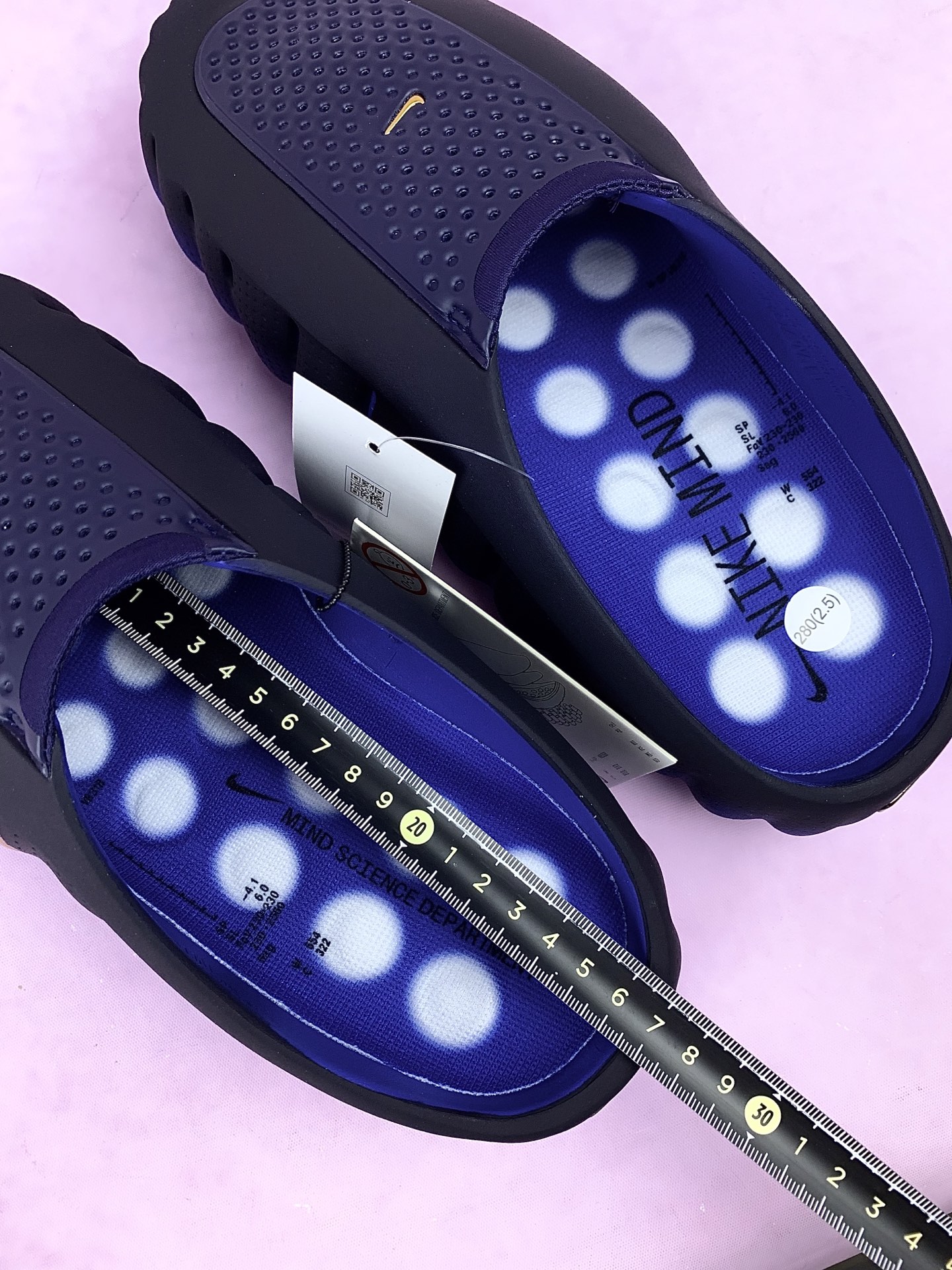 Nike Mind 001 Mules "Blackened Blue"