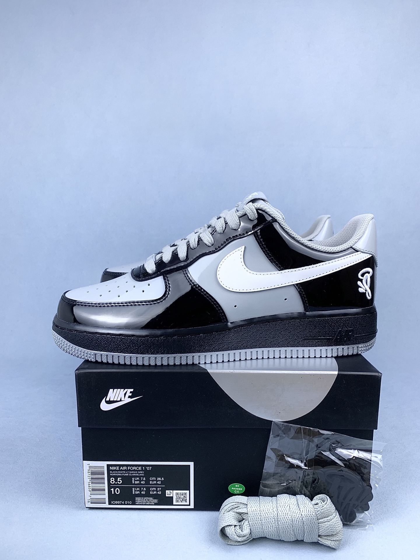 Central Cee × Nike Air Force 1 Low "Black/Light Smoke Grey"