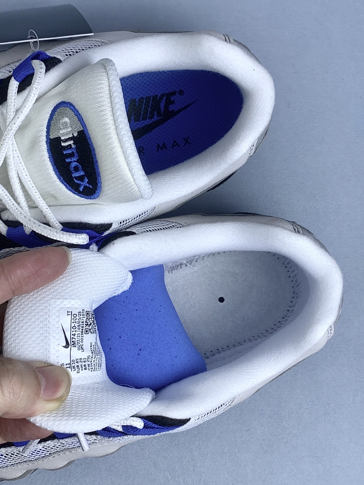 Nike Air Max 95 OG Big Bubble "Cool Grey/Blue Spark"