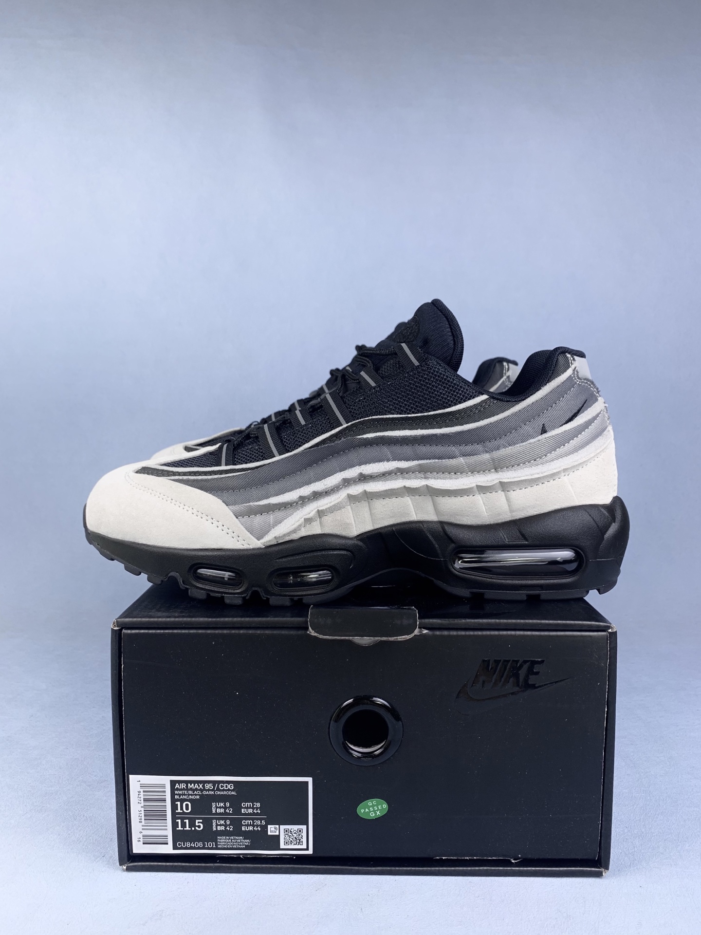 COMME des GARCONS × Nike Air Max 95 "Charcoal"