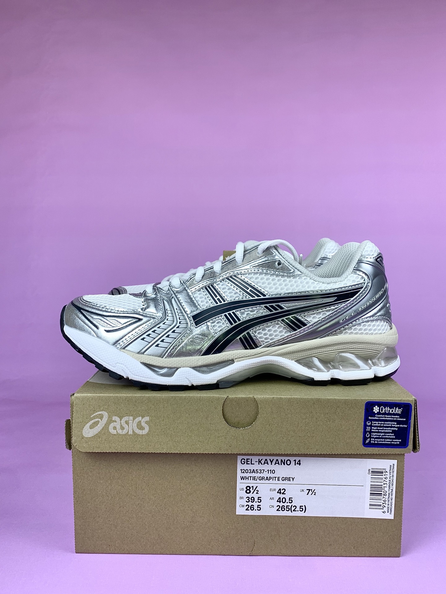 Asics Gel-Kayano 14 "White/Graphite Grey"