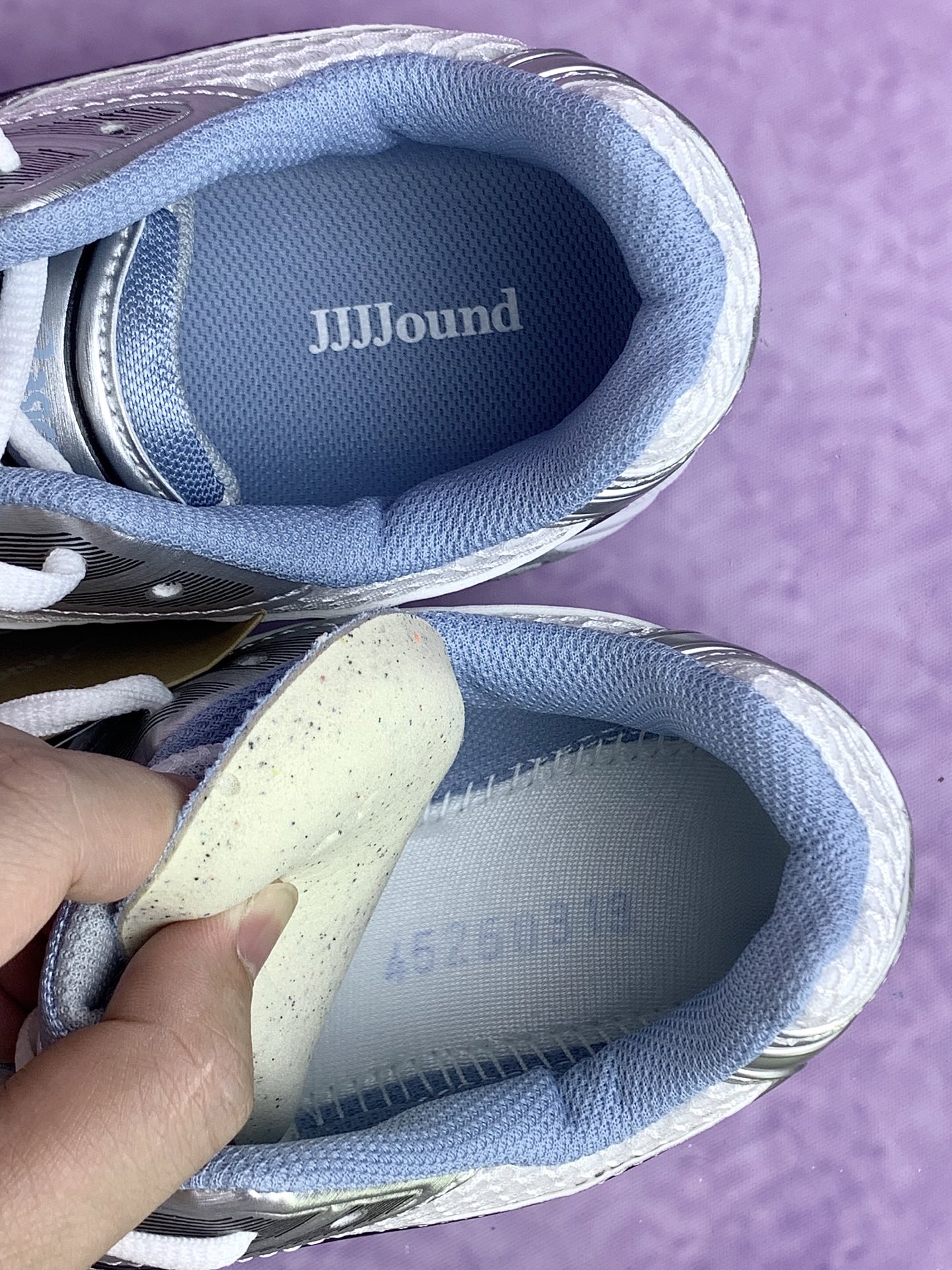 JJJJound × Asics Gel-Kayano 14 "White/Black/Blue"