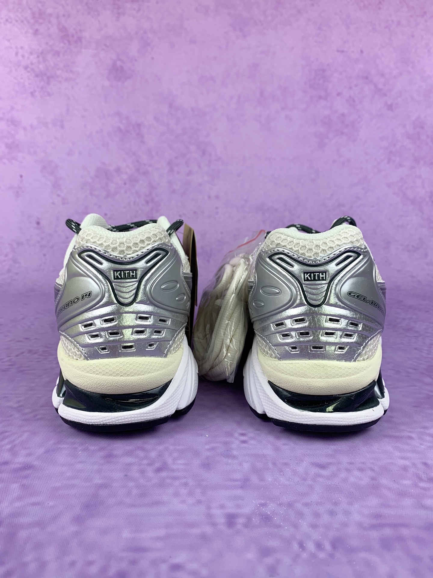 KITH × Asics Vintage Tech Gel-Kayano 14 "Cream/Scarab" (1203A566-100)