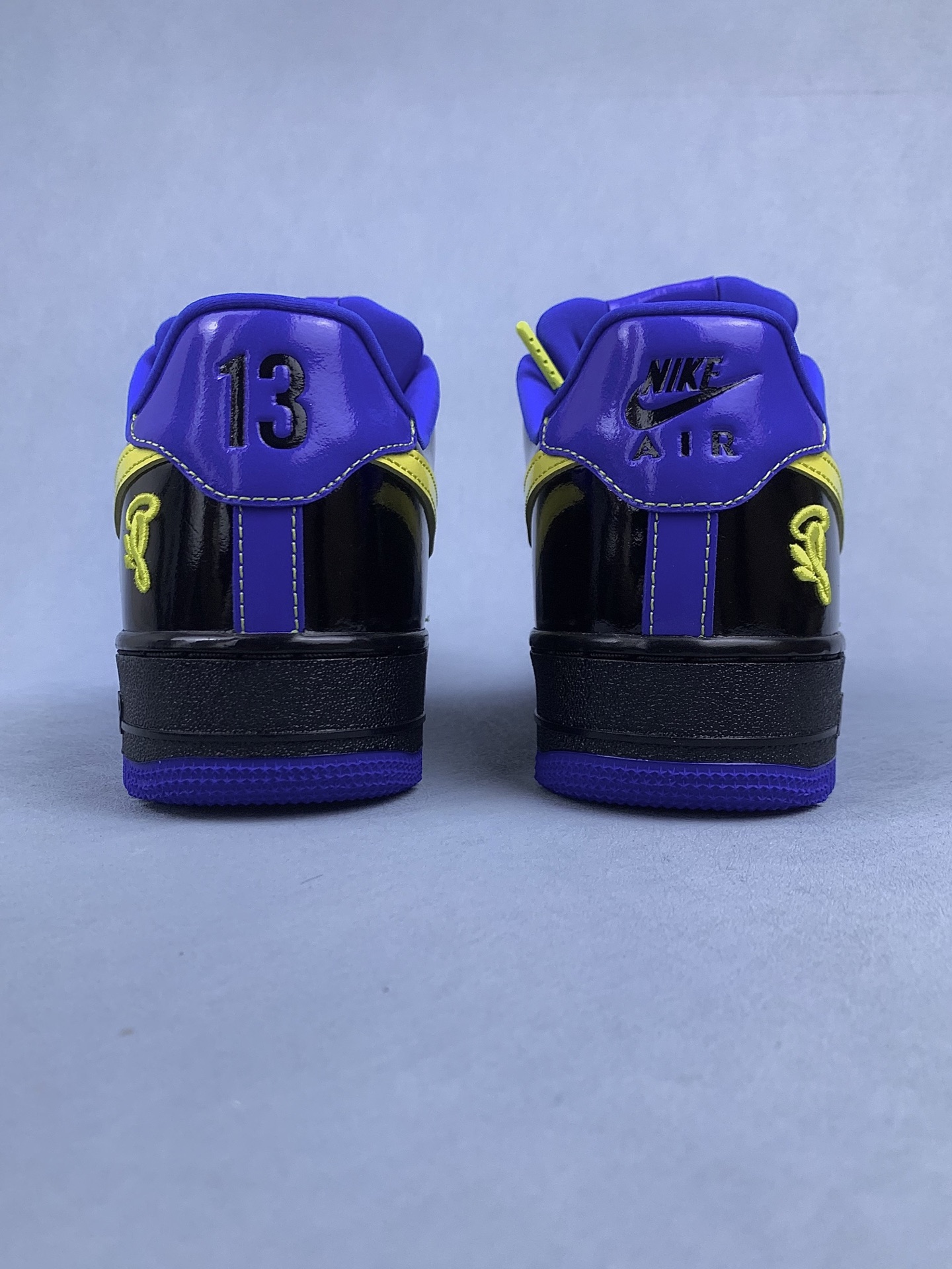 Central Cee × Nike Air Force 1 Low "Black/Optic Yellow/Racer Blue" (Friends & Family) IQ1402-010