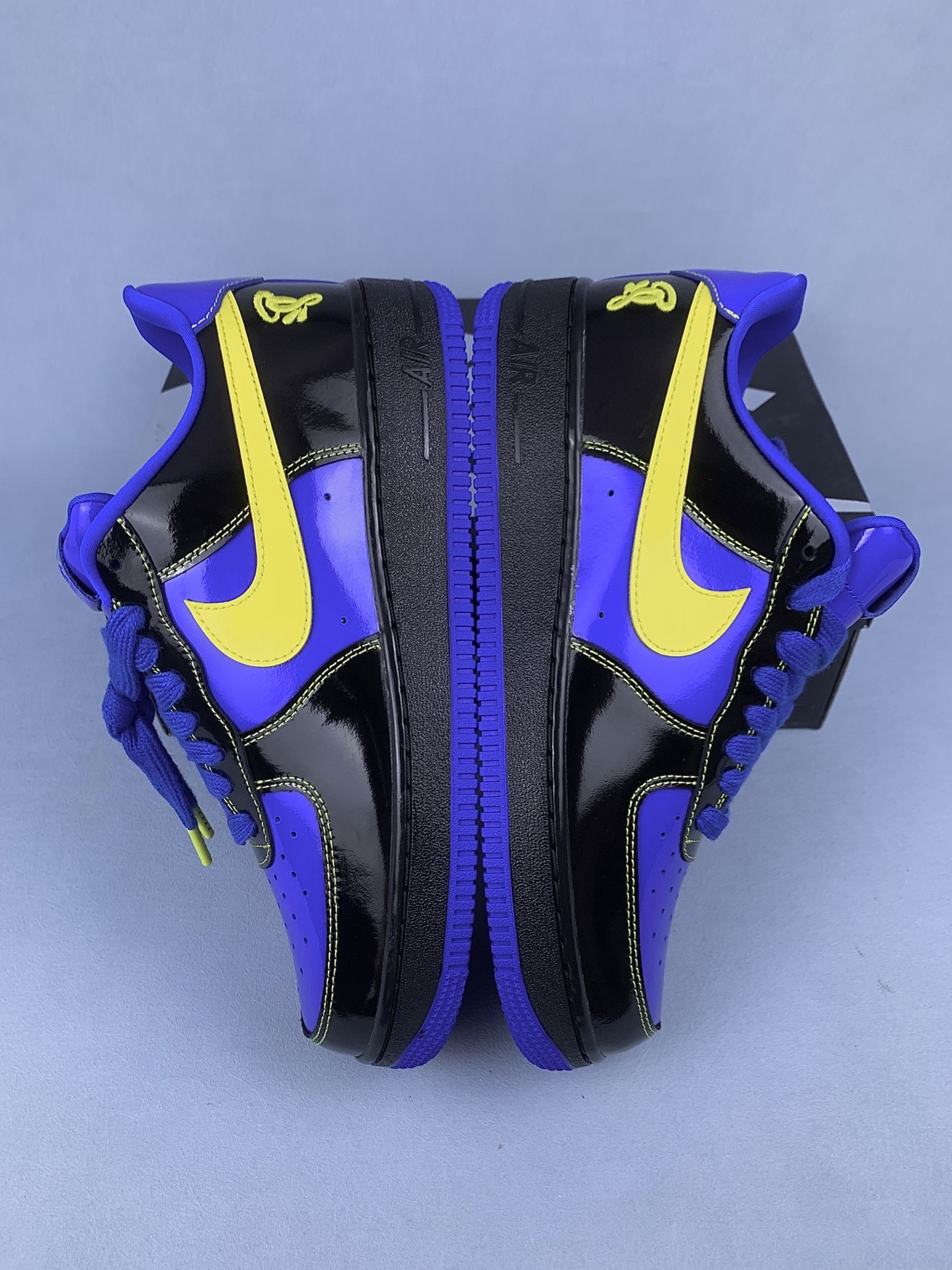 Central Cee × Nike Air Force 1 Low "Black/Optic Yellow/Racer Blue" (Friends & Family) IQ1402-010