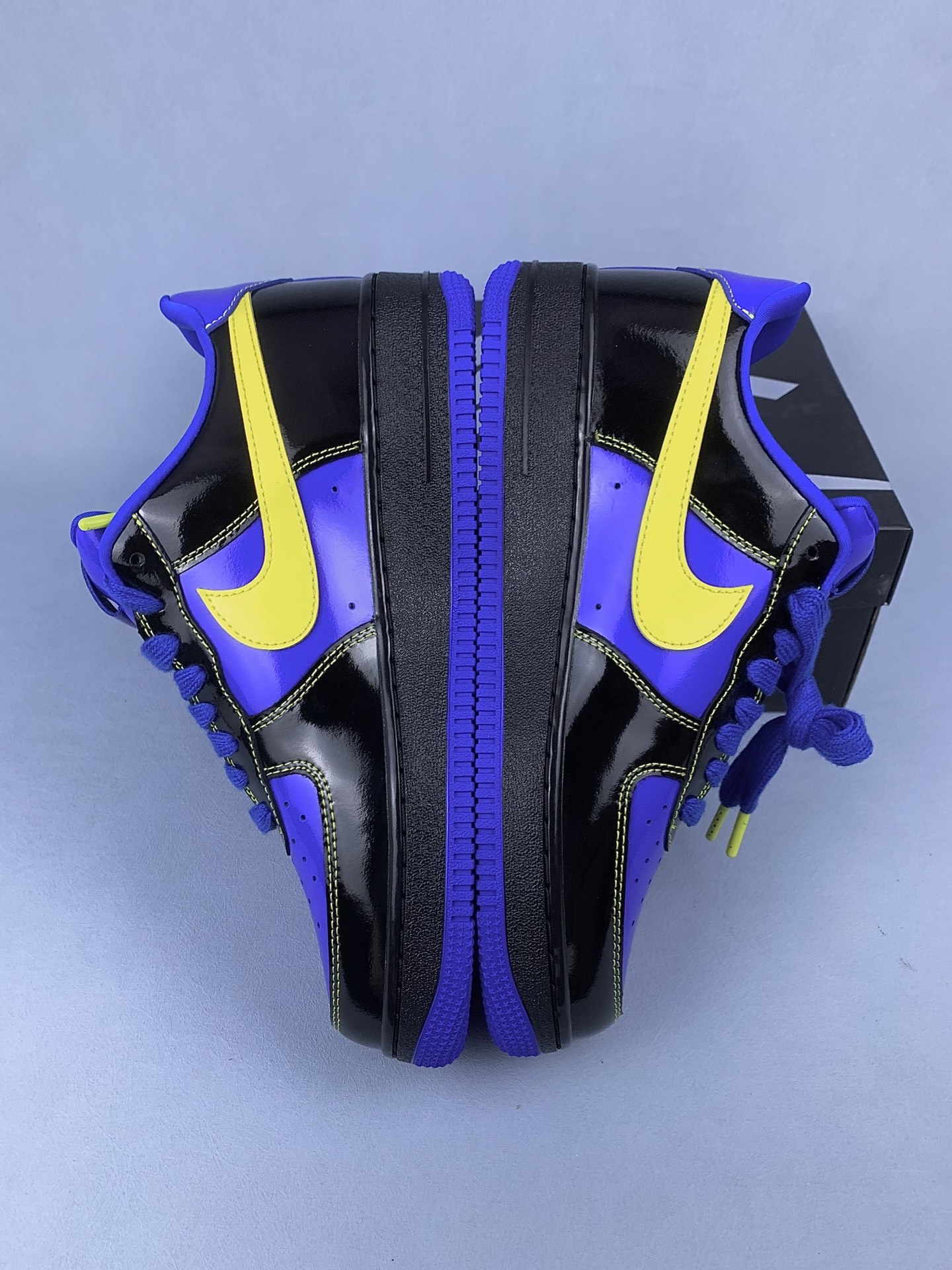 Central Cee × Nike Air Force 1 Low "Black/Optic Yellow/Racer Blue" (Friends & Family) IQ1402-010