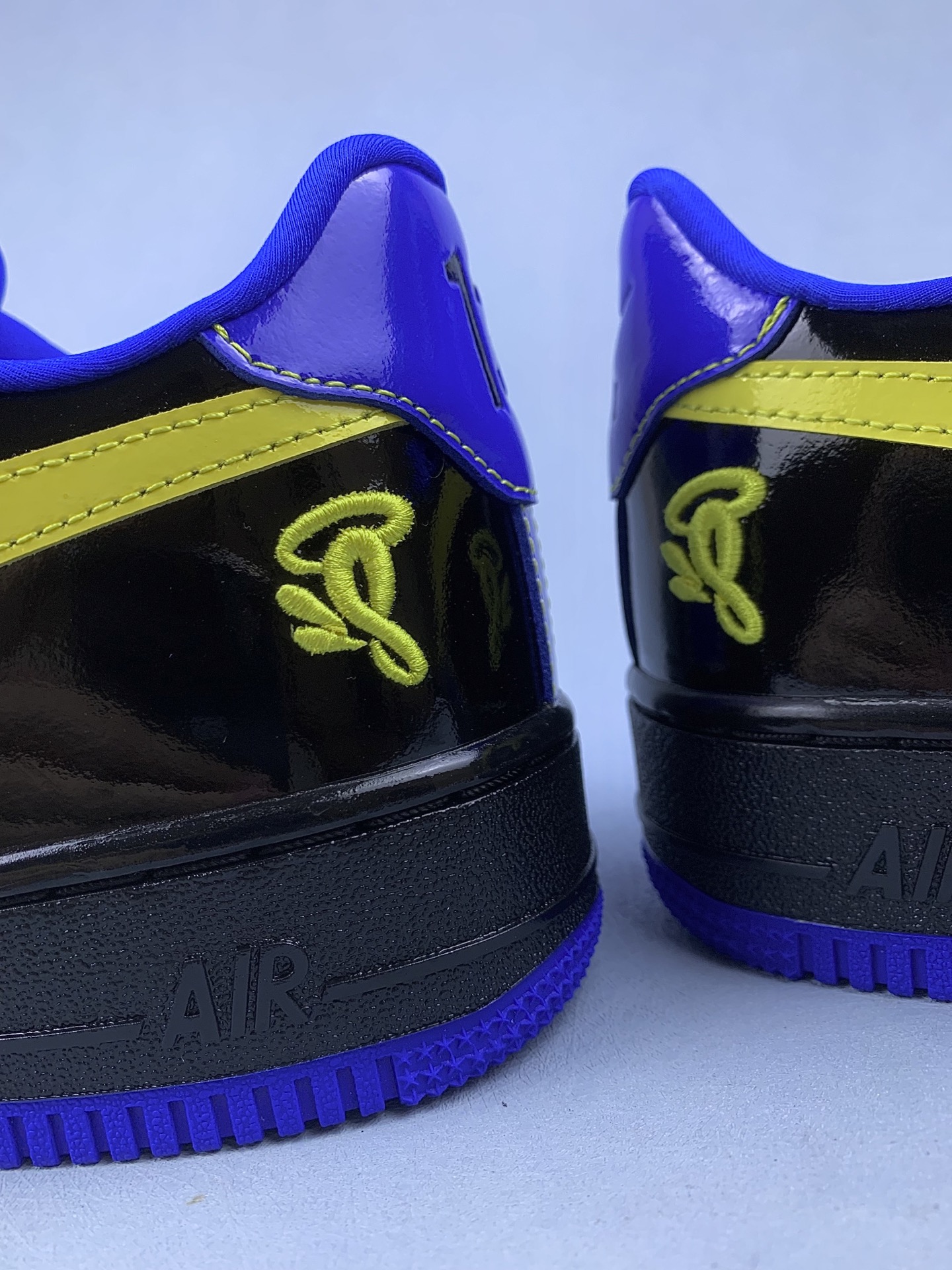 Central Cee × Nike Air Force 1 Low "Black/Optic Yellow/Racer Blue" (Friends & Family) IQ1402-010