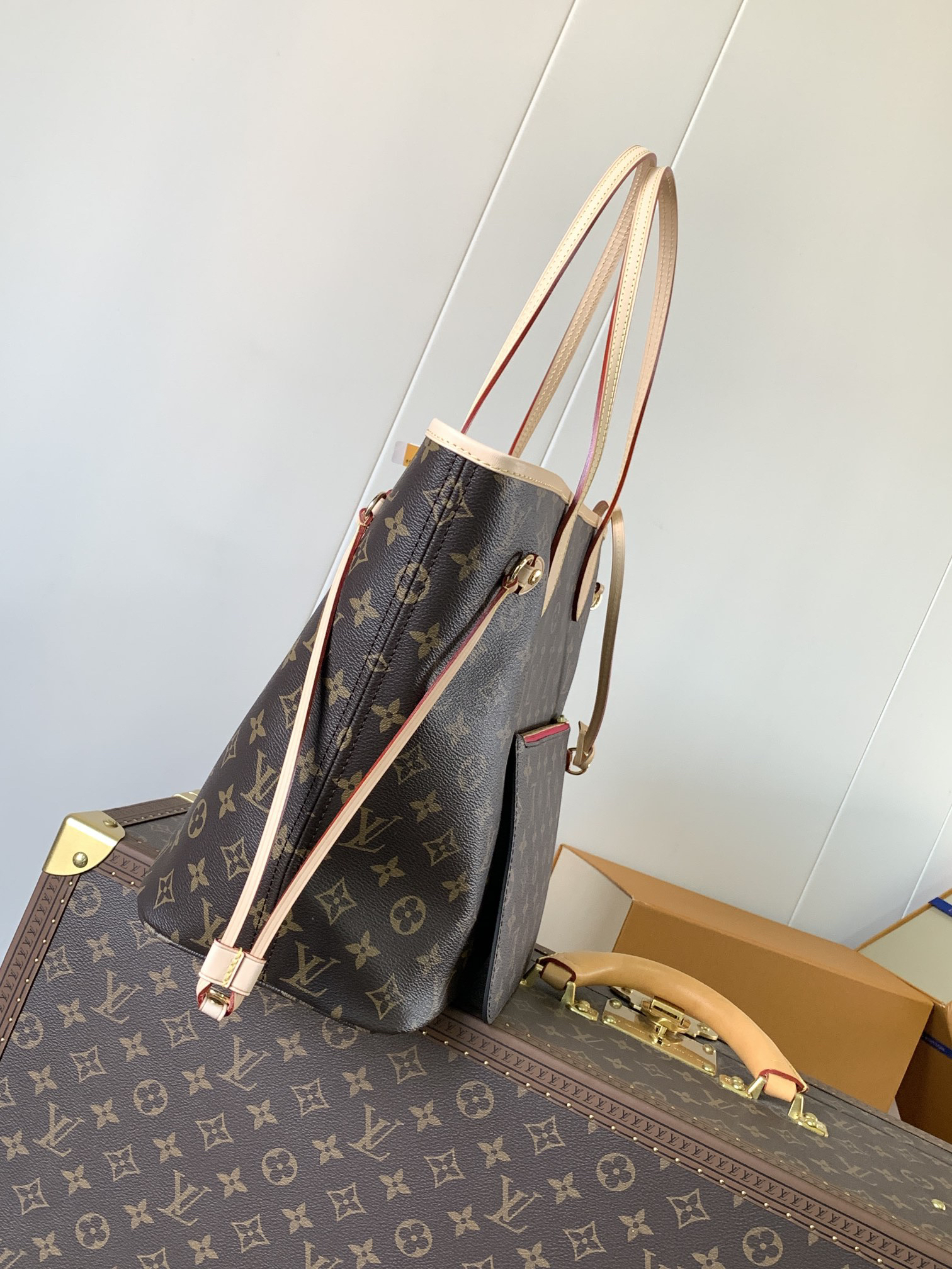 Louis Vuitton Neverfull MM Tote Bag M41178 Monogram Canvas Large Capacity Shoulder Bag
