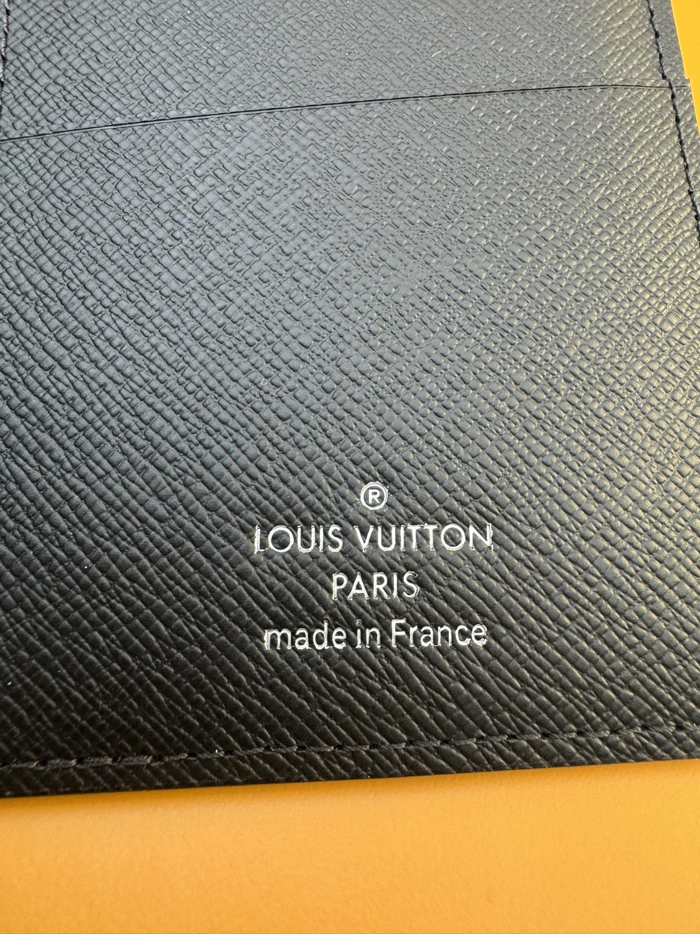 LOUIS VUITTON Brazza Wallet - Classic Monogram Canvas with Taurillon Leather & Cowhide, Long Wallet for Men, Black & Blue