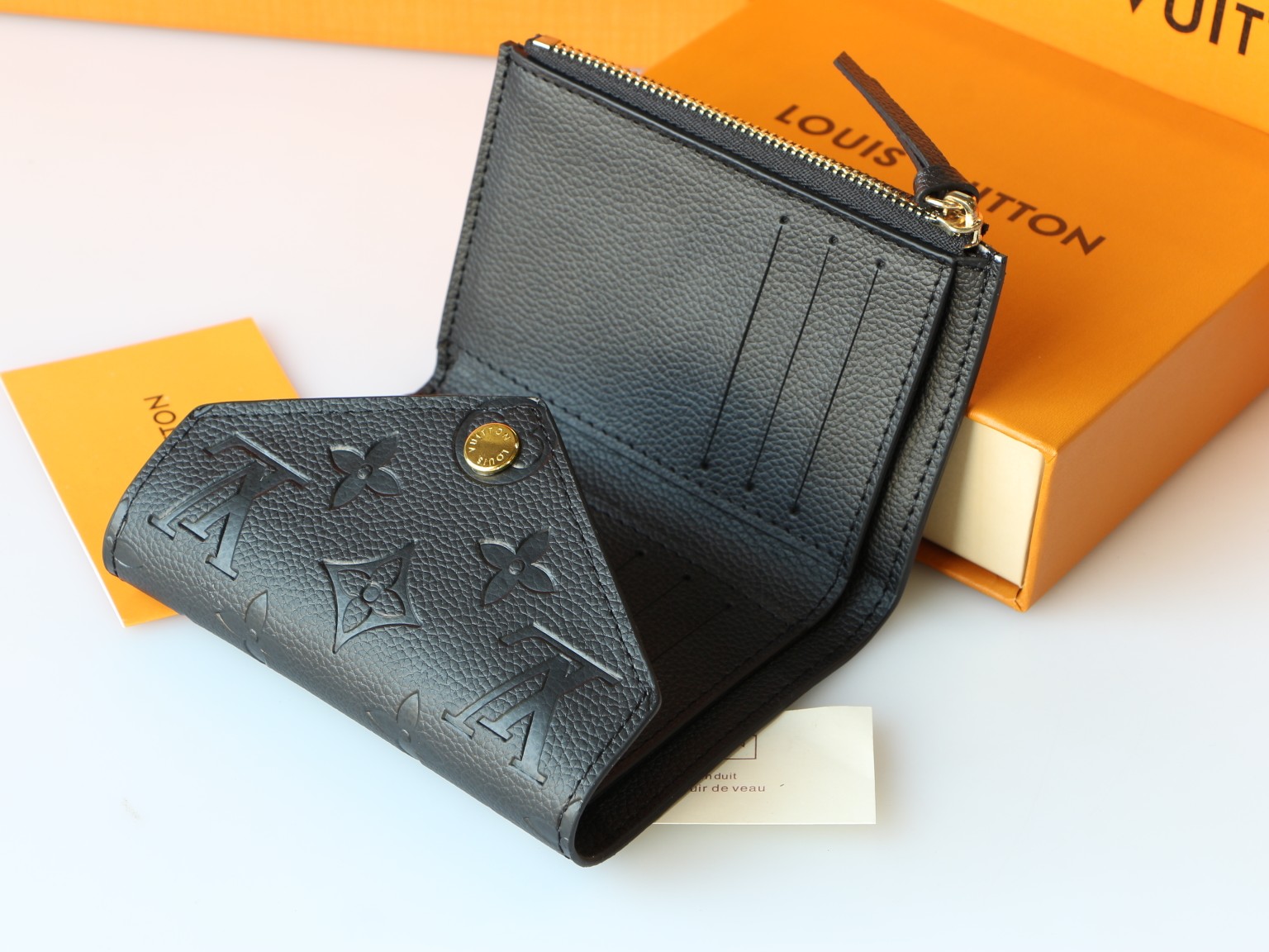 Louis Vuitton M64060 Taurillon Monogram Empreinte 二つ折り財布