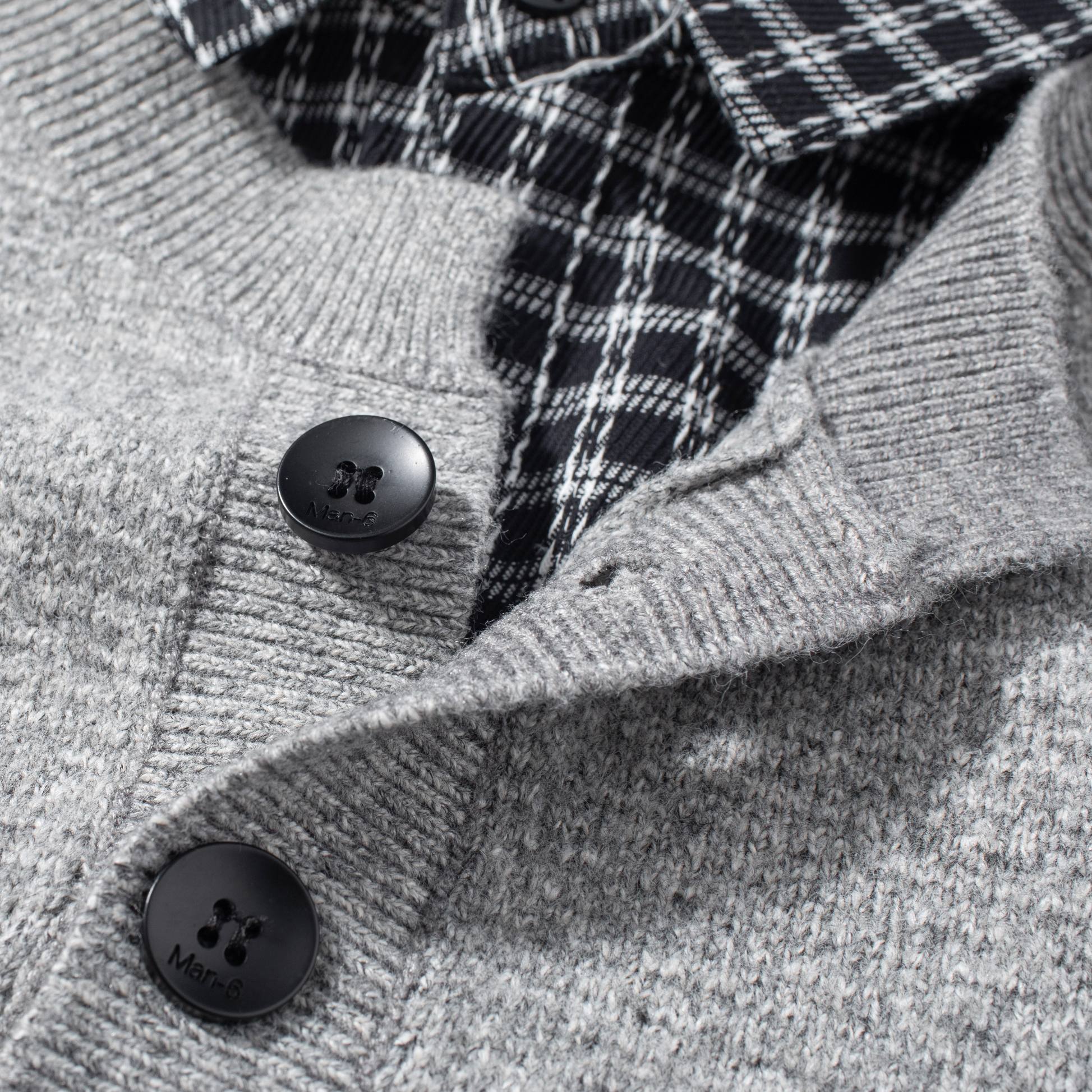 PRADA classic triangle leather label shirt collar faux two-piece knit sweater