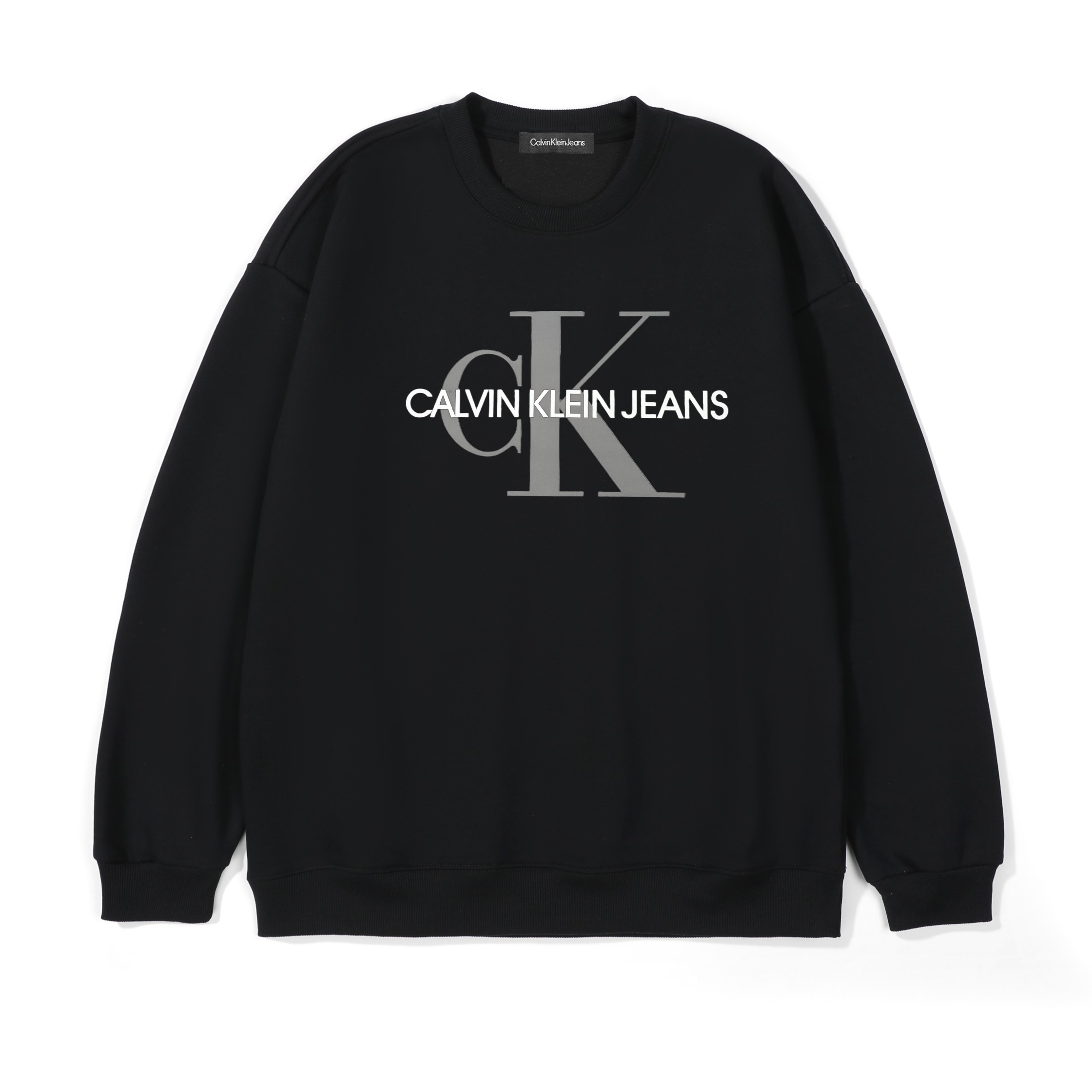 Calvin Klein/CK Printed Mink Fleece Crew Neck Sweatshirt