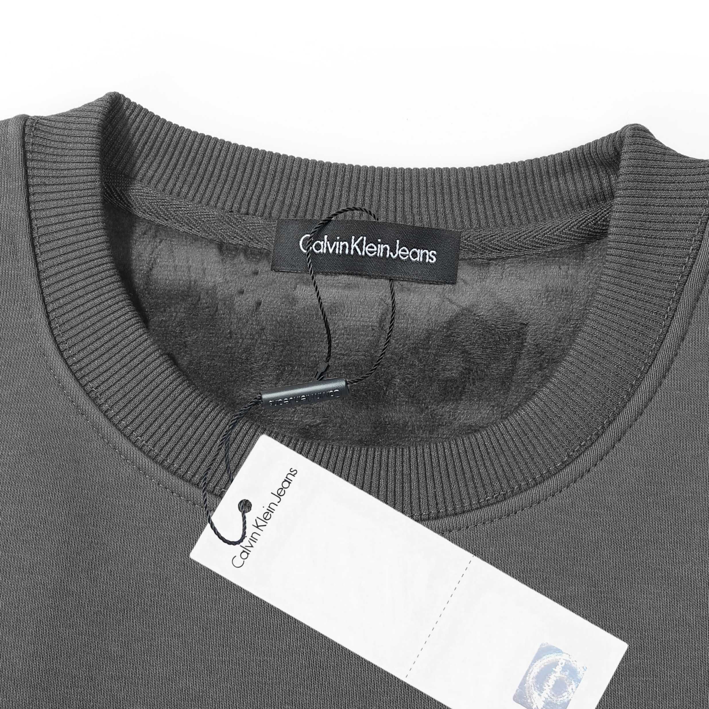 Calvin Klein/CK Printed Mink Fleece Crew Neck Sweatshirt