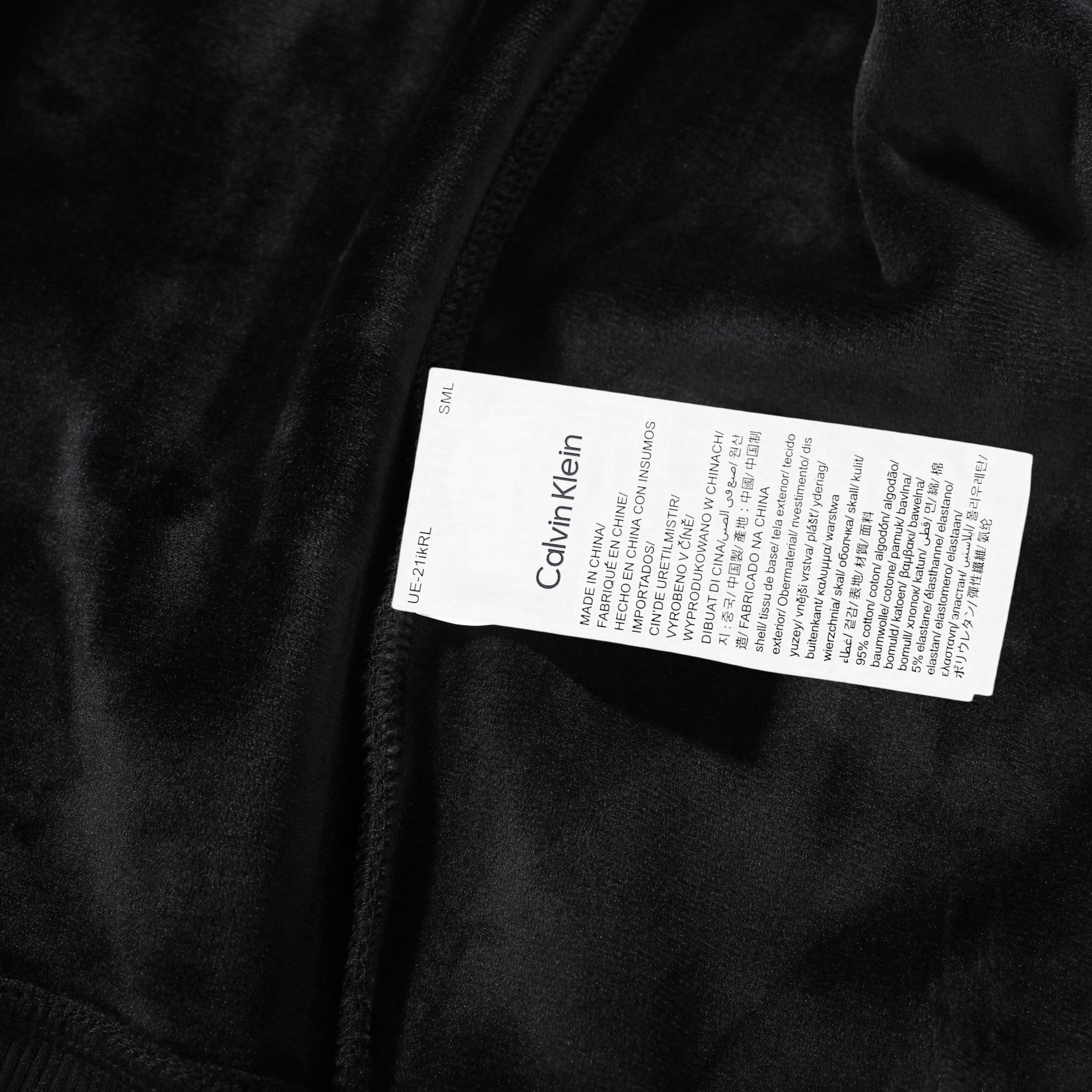 Calvin Klein/CK Printed Mink Fleece Crew Neck Sweatshirt