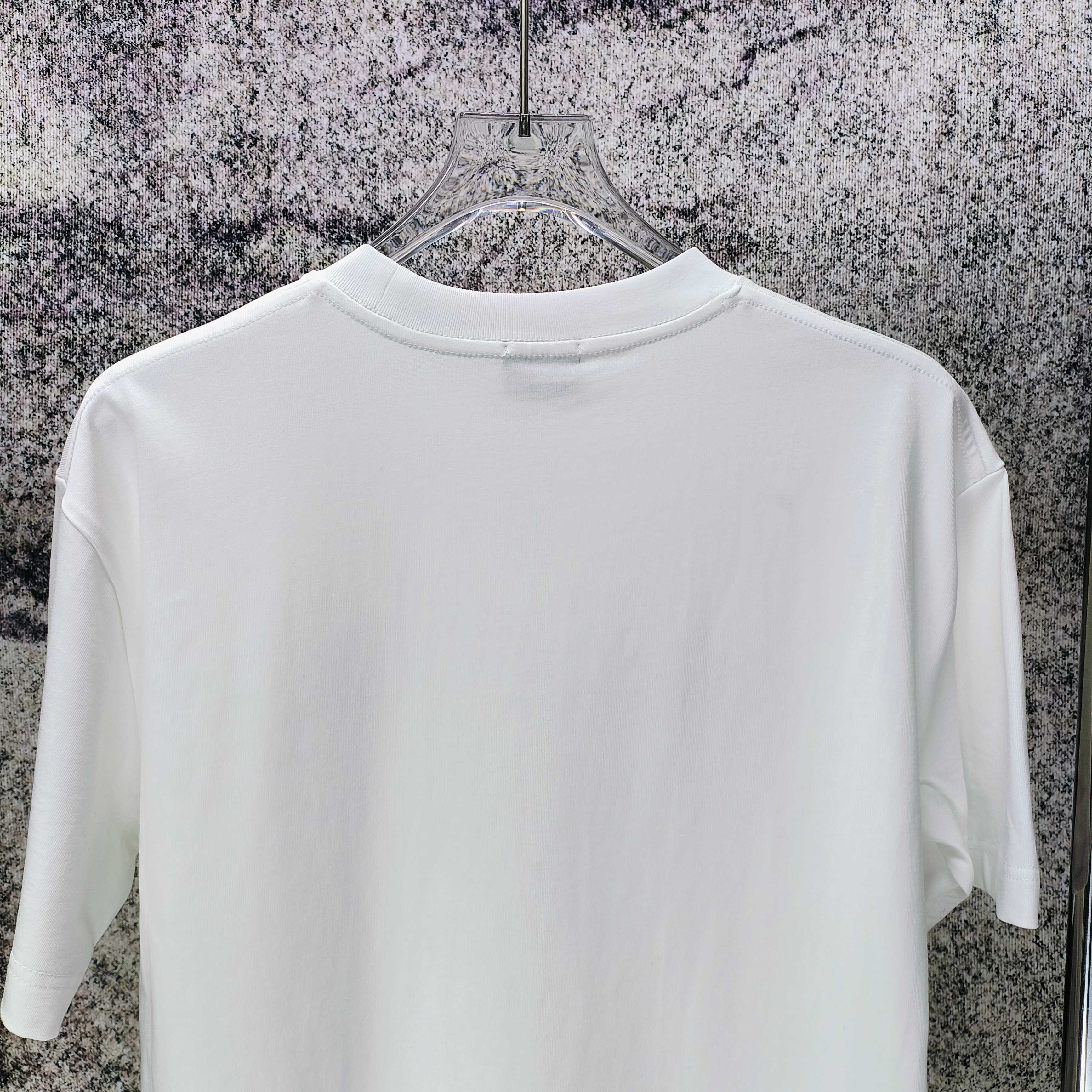 MONCLER 2026 Spring/Summer 280g Short Sleeve T-Shirt Loose Fit Unisex S-XXL Black/White