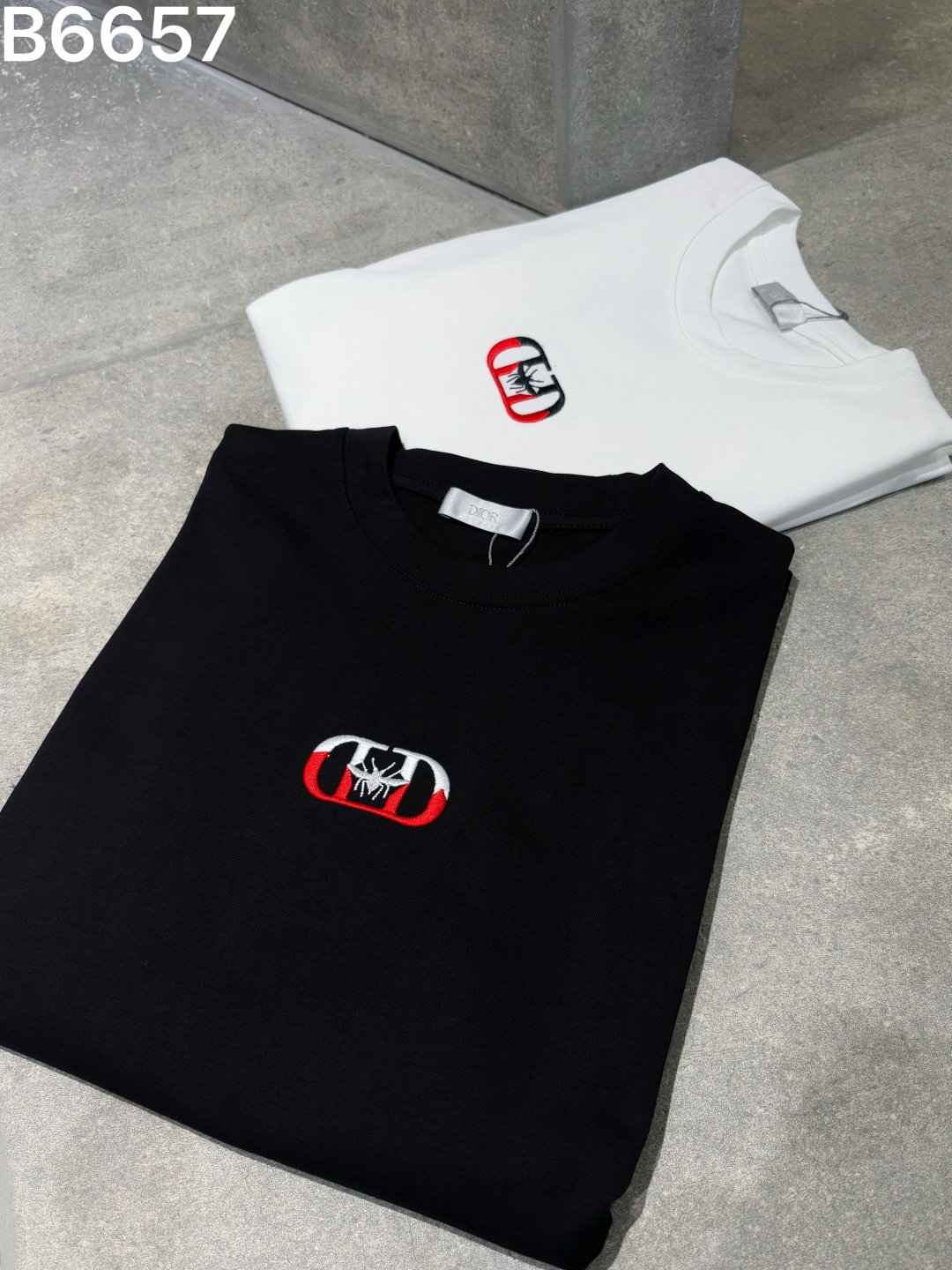 Dior 26SS New Embroidered Logo Letter Short-Sleeve T-Shirt