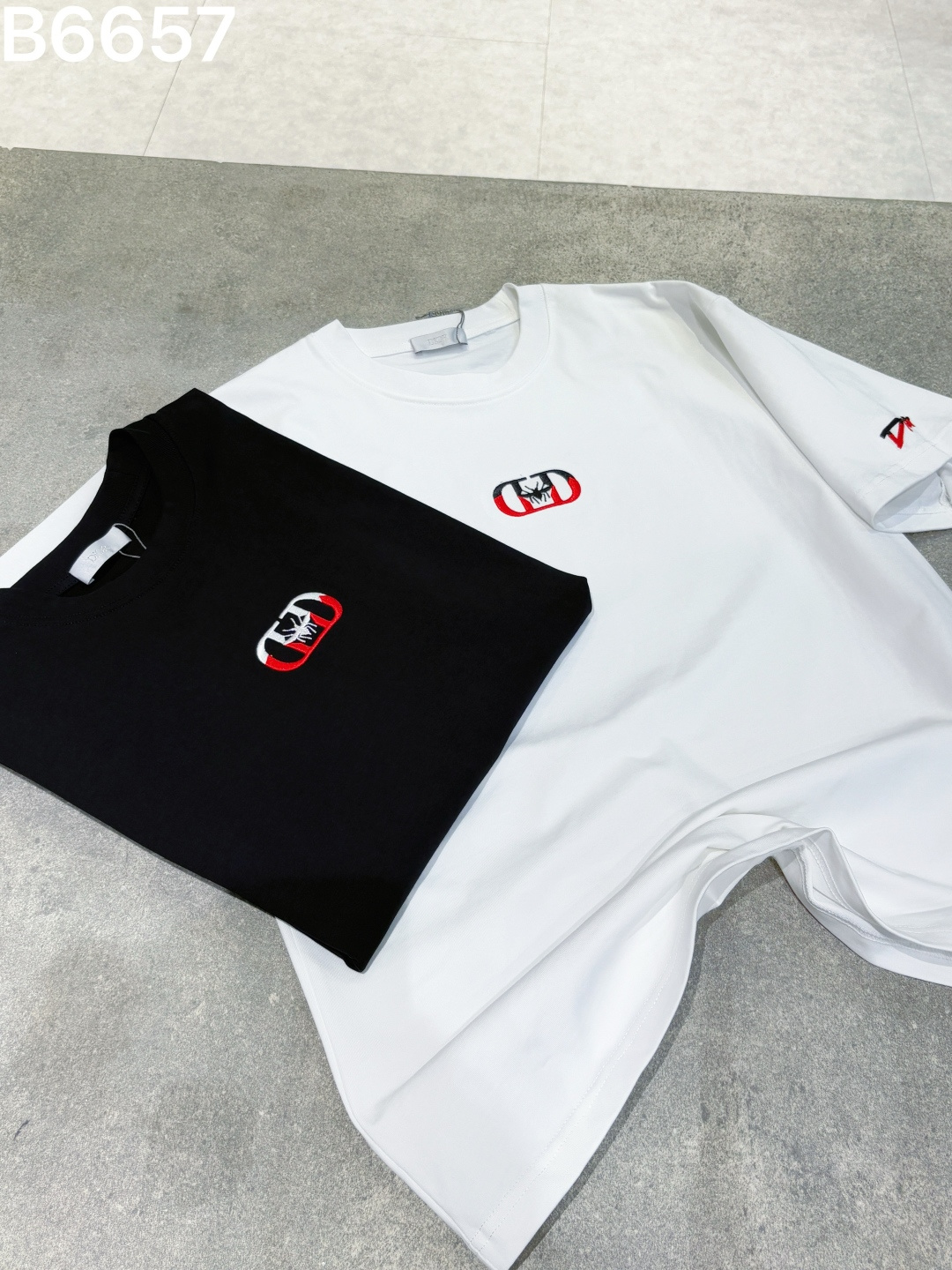 Dior 26SS New Embroidered Logo Letter Short-Sleeve T-Shirt