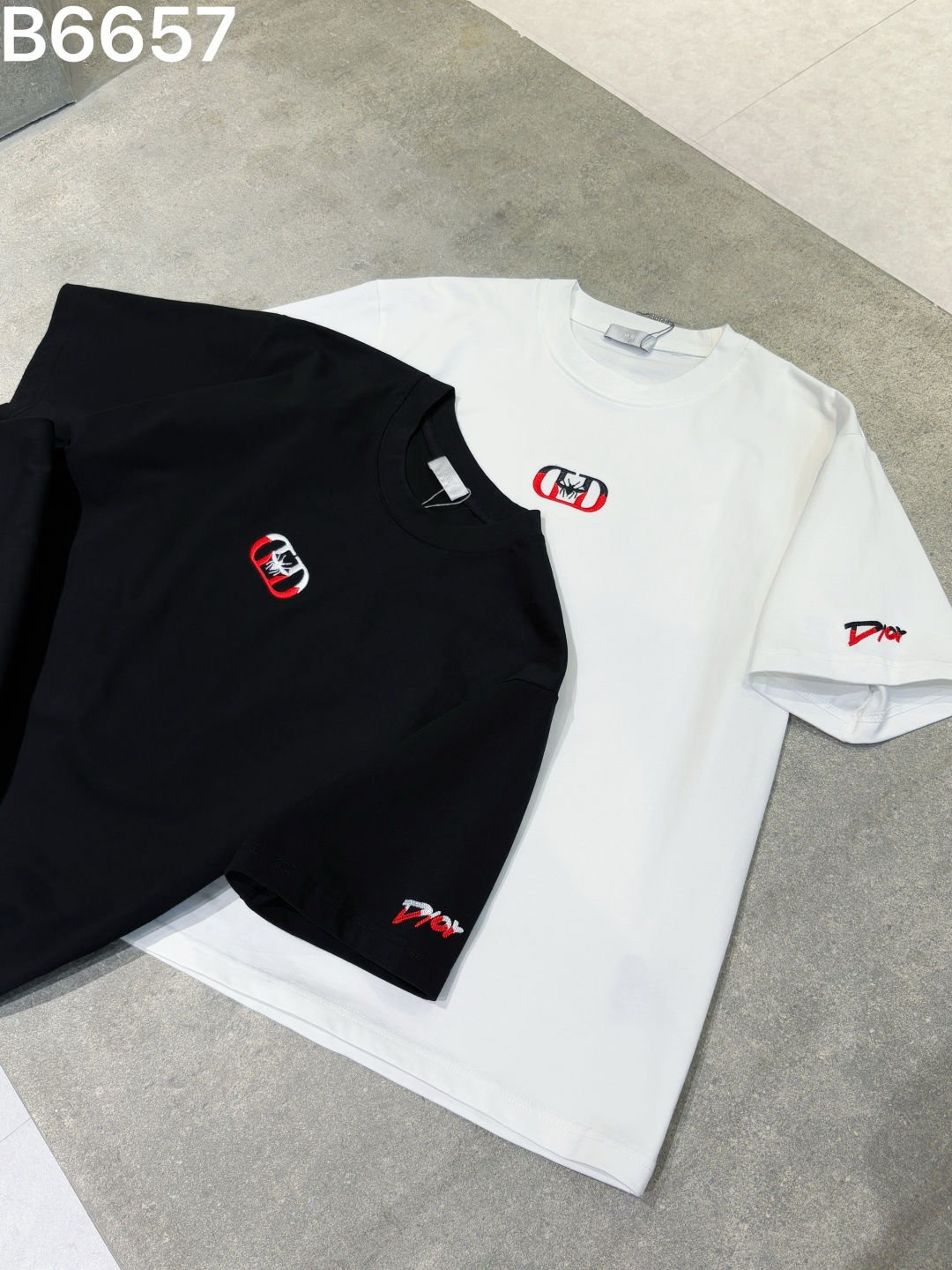 Dior 26SS New Embroidered Logo Letter Short-Sleeve T-Shirt