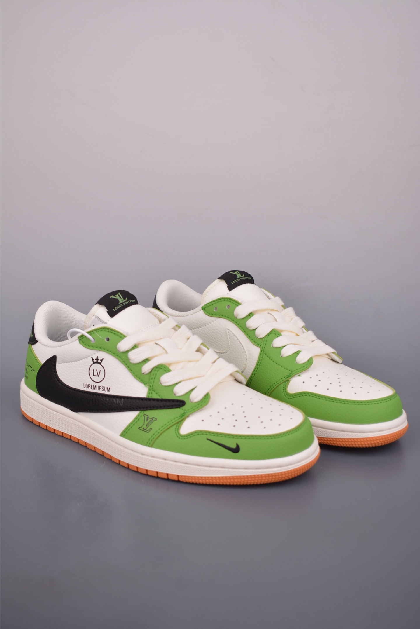 Nike Fragment x Travis Scott x LV Air Jordan 1 Low Low-resistance shoes