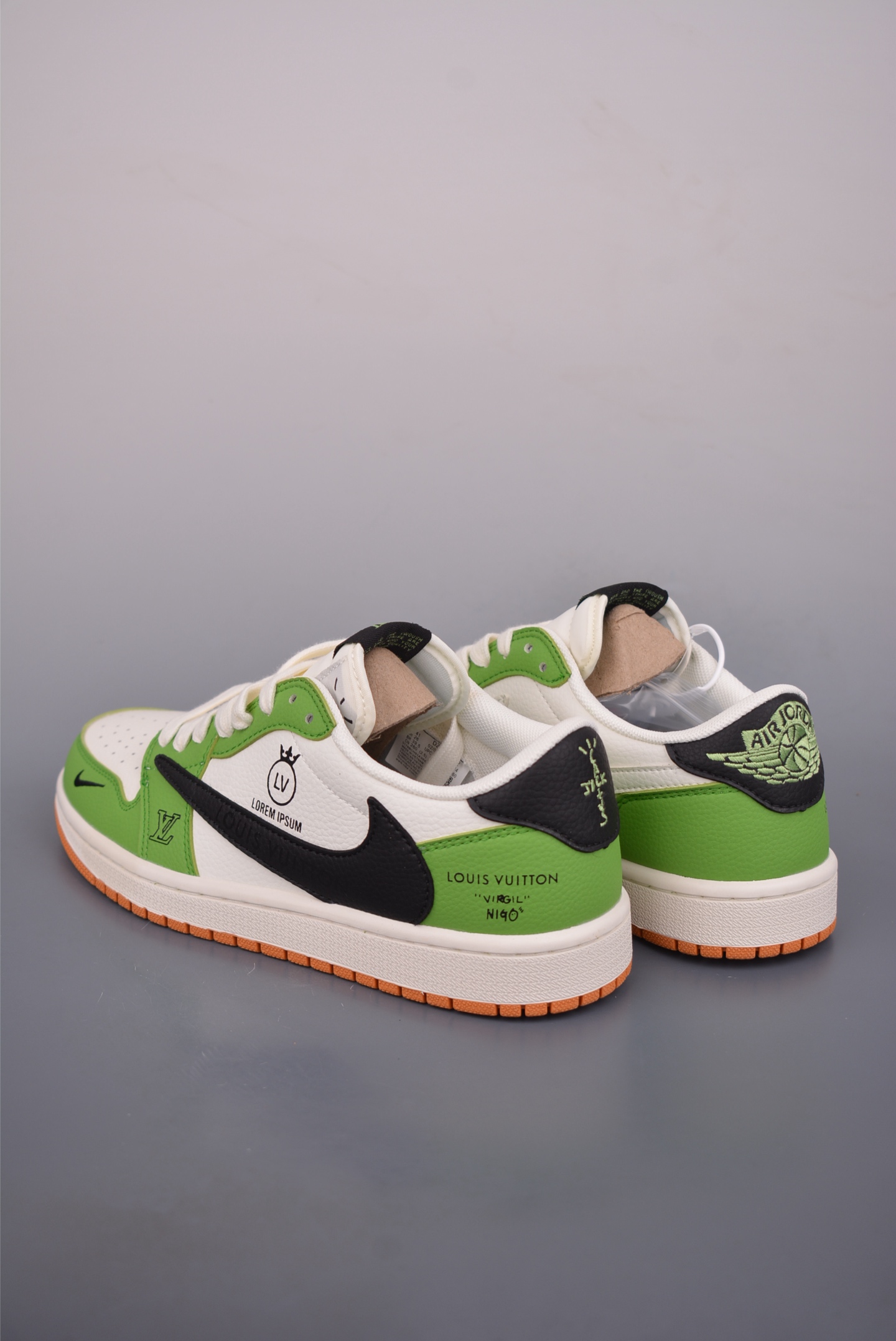 Nike Fragment x Travis Scott x LV Air Jordan 1 Low Low-resistance shoes