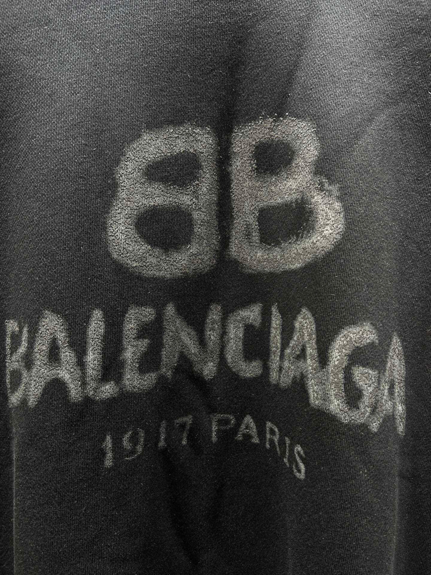 Balenciaga 🇮🇹 2025 Fall/Winter New Arrival: Double B Ink-Painted Hoodie/Jacket (Unisex)