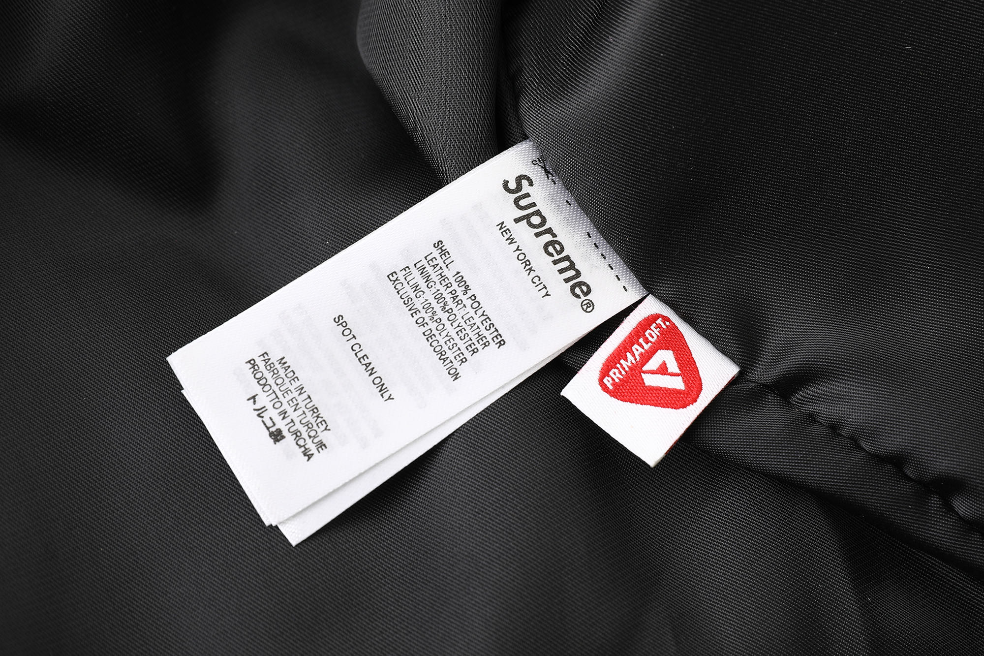 Supreme  25FW LEATHER YOKE PUFFER JACKET