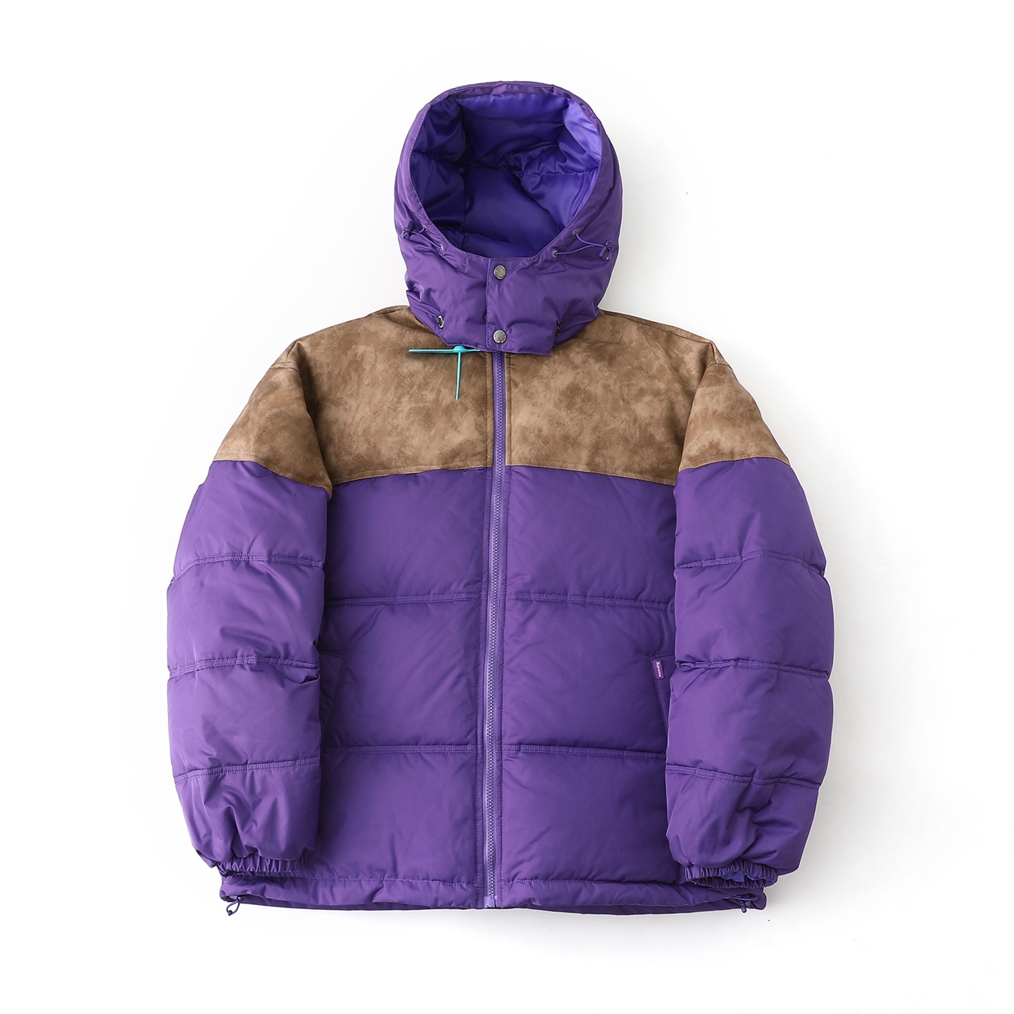 Supreme  25FW LEATHER YOKE PUFFER JACKET