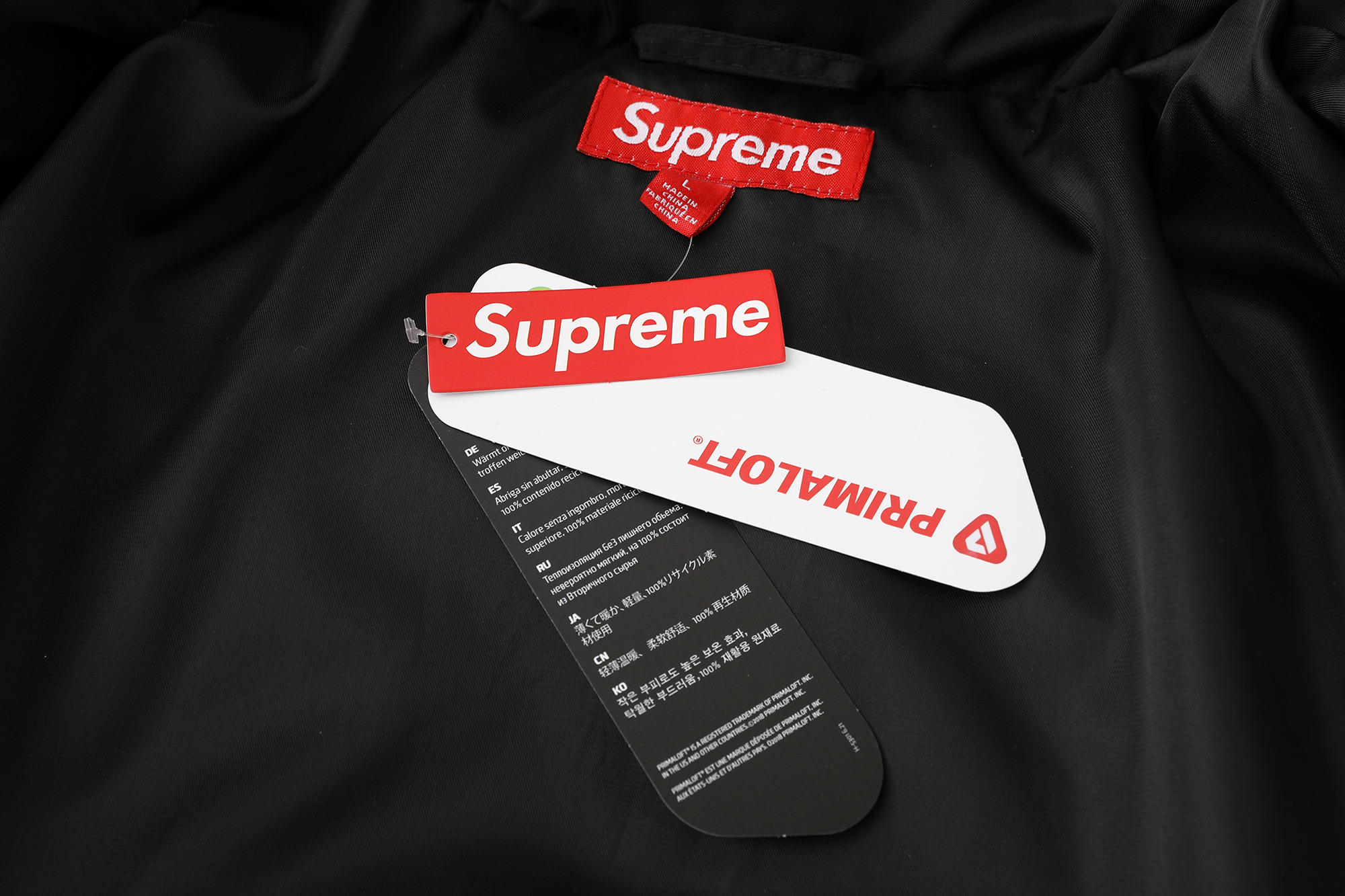 Supreme  25FW LEATHER YOKE PUFFER JACKET