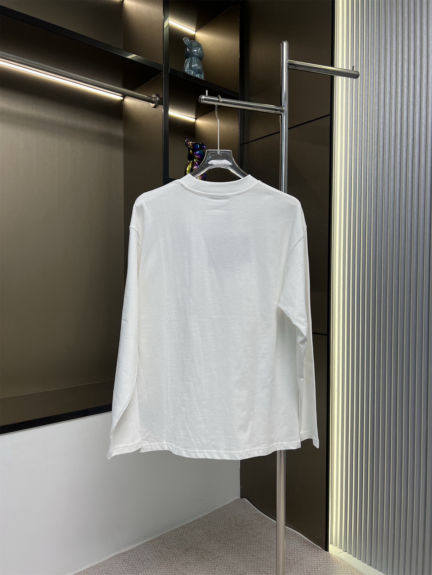 PRADA 2025FW New Pocket Triangle Logo Couple Casual Long-Sleeve T-Shirt