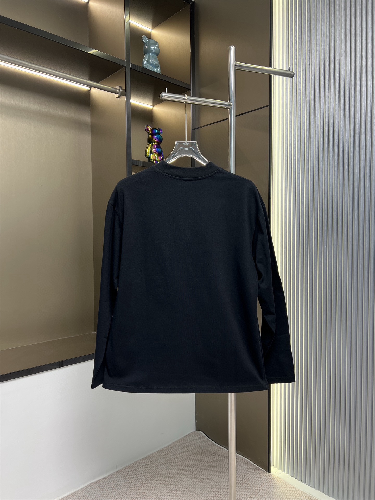 PRADA 2025FW New Pocket Triangle Logo Couple Casual Long-Sleeve T-Shirt