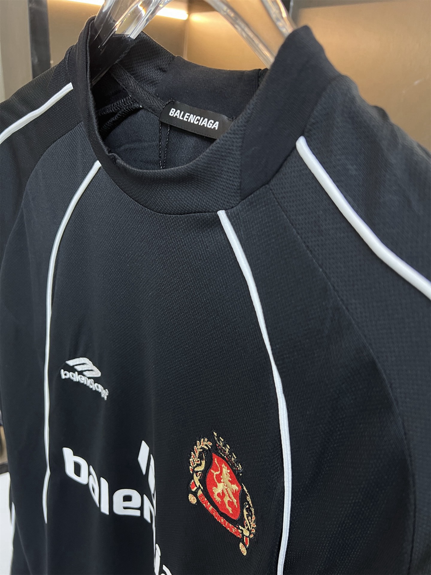 Balenciaga 2025FW Custom Collaboration No. 10 Manchester United Jersey Couple Casual Long Sleeve