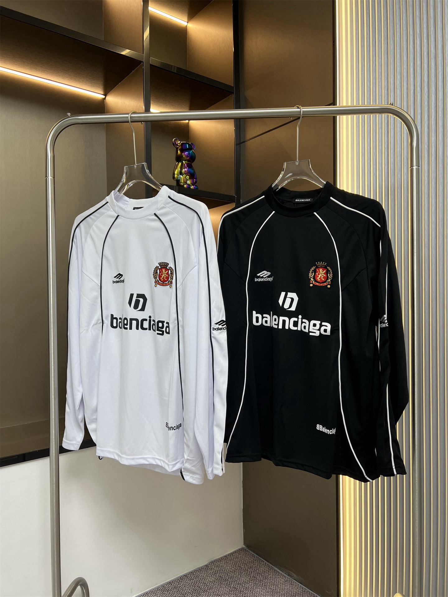 Balenciaga 2025FW Custom Collaboration No. 10 Manchester United Jersey Couple Casual Long Sleeve