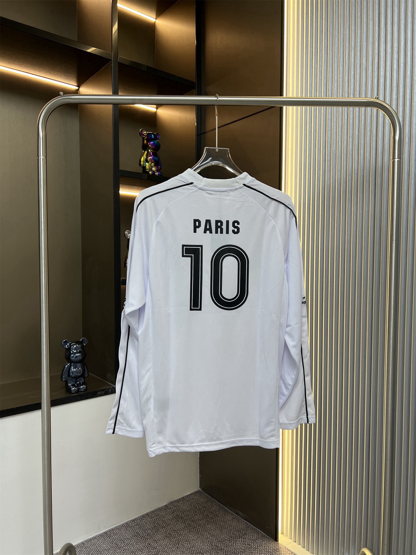 Balenciaga 2025FW Custom Collaboration No. 10 Manchester United Jersey Couple Casual Long Sleeve