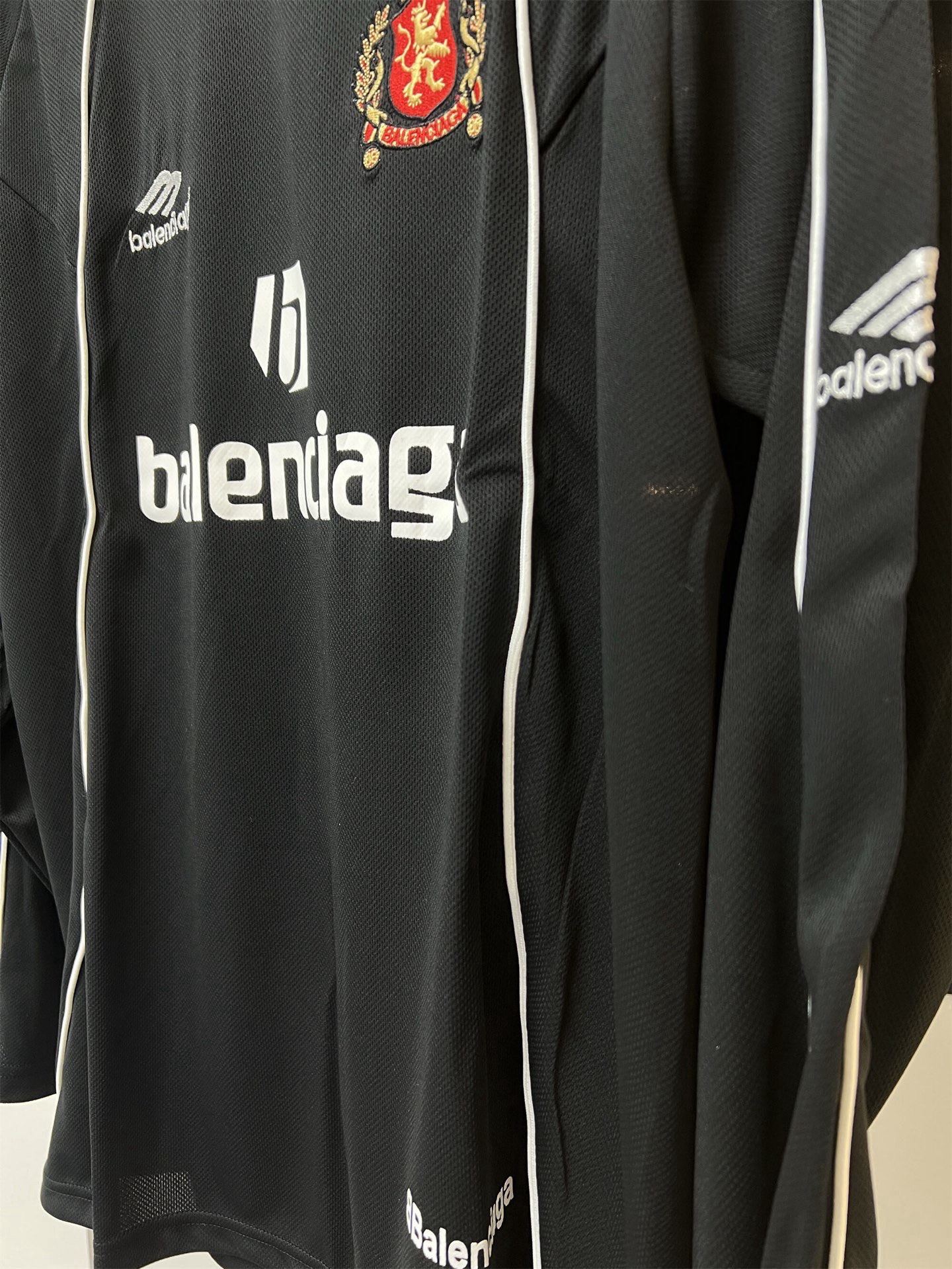 Balenciaga 2025FW Custom Collaboration No. 10 Manchester United Jersey Couple Casual Long Sleeve