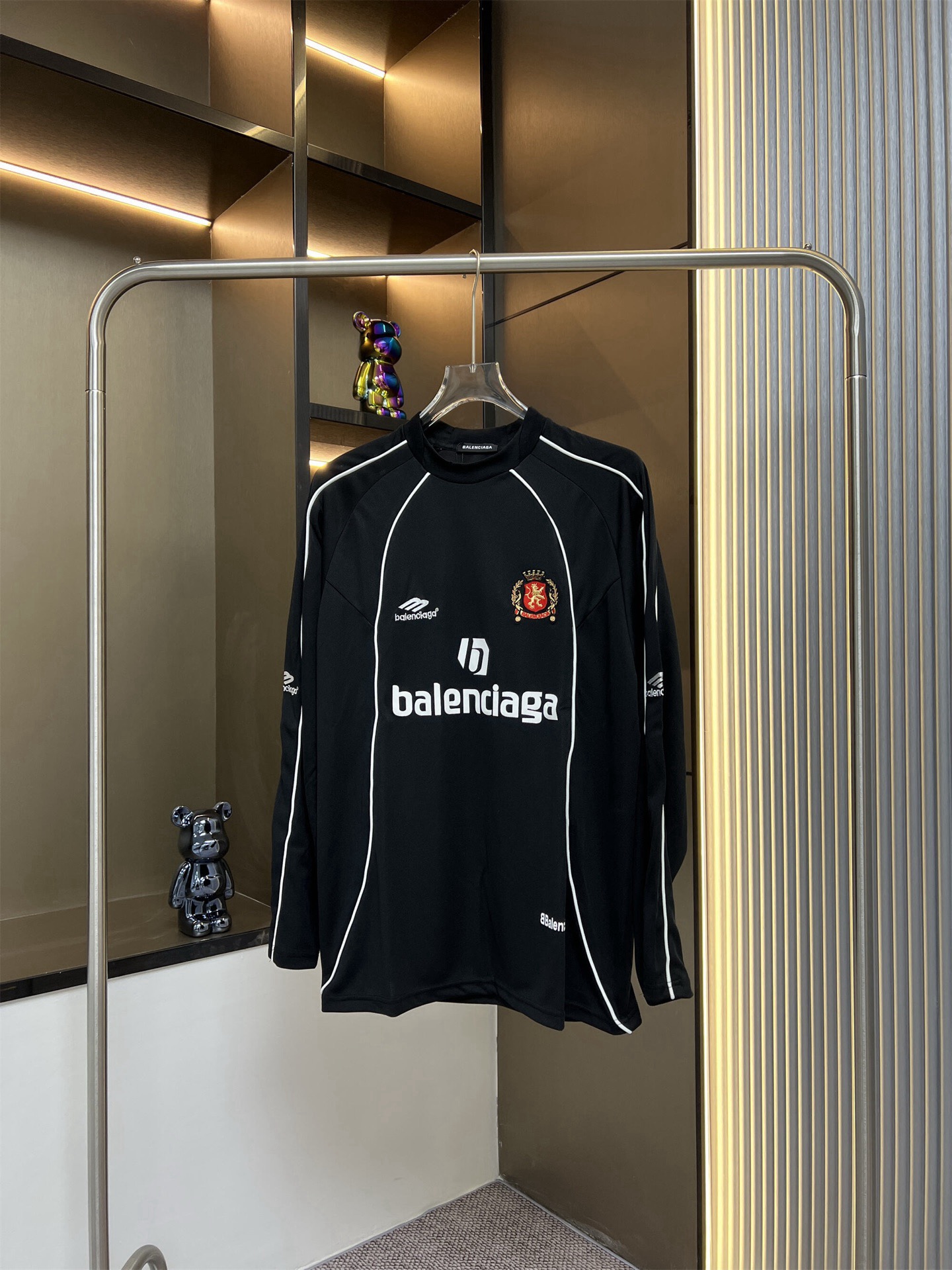 Balenciaga 2025FW Custom Collaboration No. 10 Manchester United Jersey Couple Casual Long Sleeve