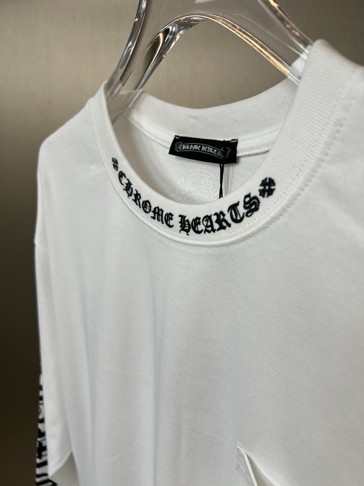 Chrome Hearts 2025FW New Style Sanskrit Letter Neckline Casual Long-Sleeved Shirt for Couples