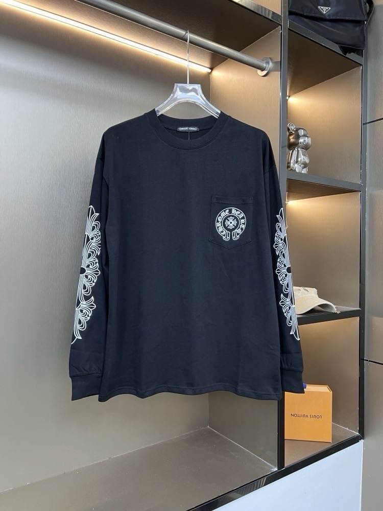 Chrome Hearts 2025FW New Horseshoe Pocket Couple Casual Long-Sleeve