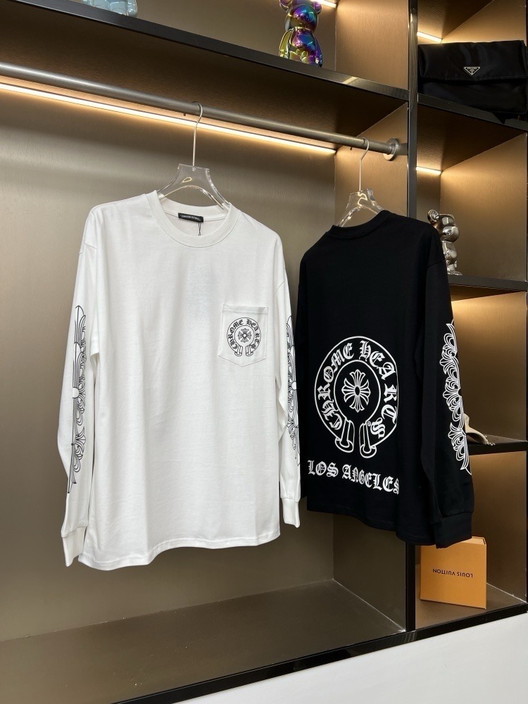 Chrome Hearts 2025FW New Horseshoe Pocket Couple Casual Long-Sleeve