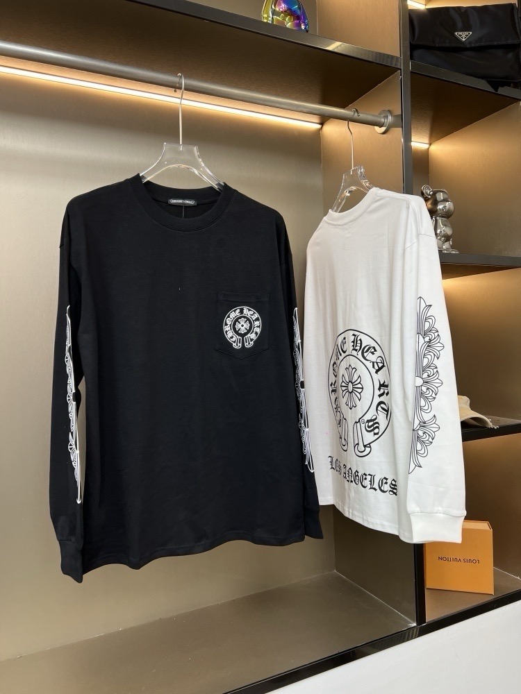 Chrome Hearts 2025FW New Horseshoe Pocket Couple Casual Long-Sleeve