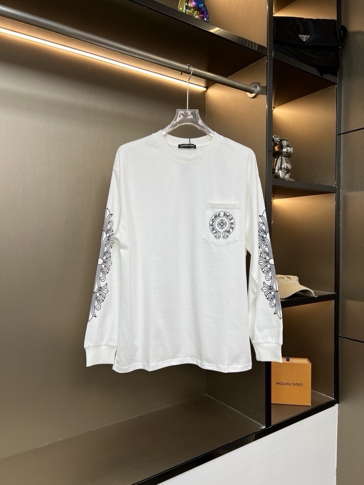 Chrome Hearts 2025FW New Horseshoe Pocket Couple Casual Long-Sleeve