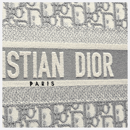 【Dior】Dior Book Tote バッグ ラージ ディオール オブリーク エンブロイダリー (42 x 35 x 18.5 cm)