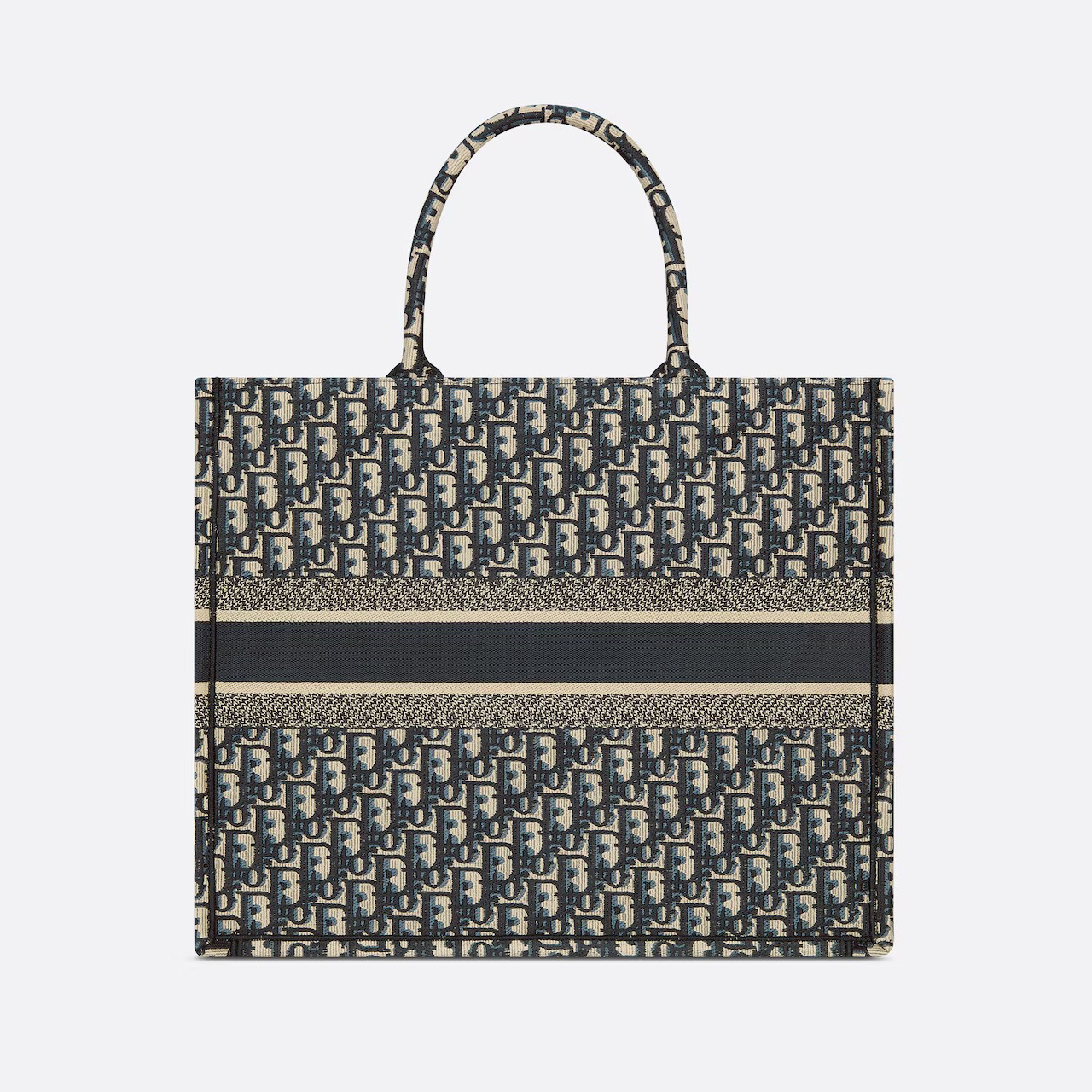 【Dior】Dior Book Tote バッグ ラージ ディオール オブリーク エンブロイダリー (42 x 35 x 18.5 cm)