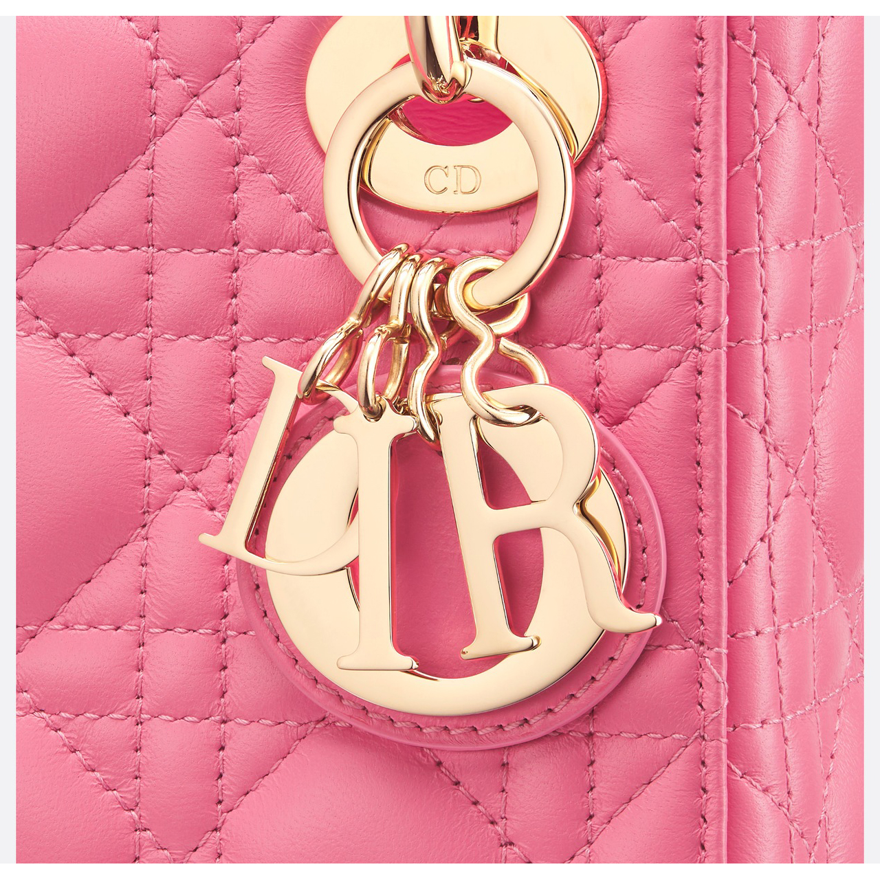 【Dior】Dioriviera Lady Dior バッグ ミニ  カナージュ ラムスキン