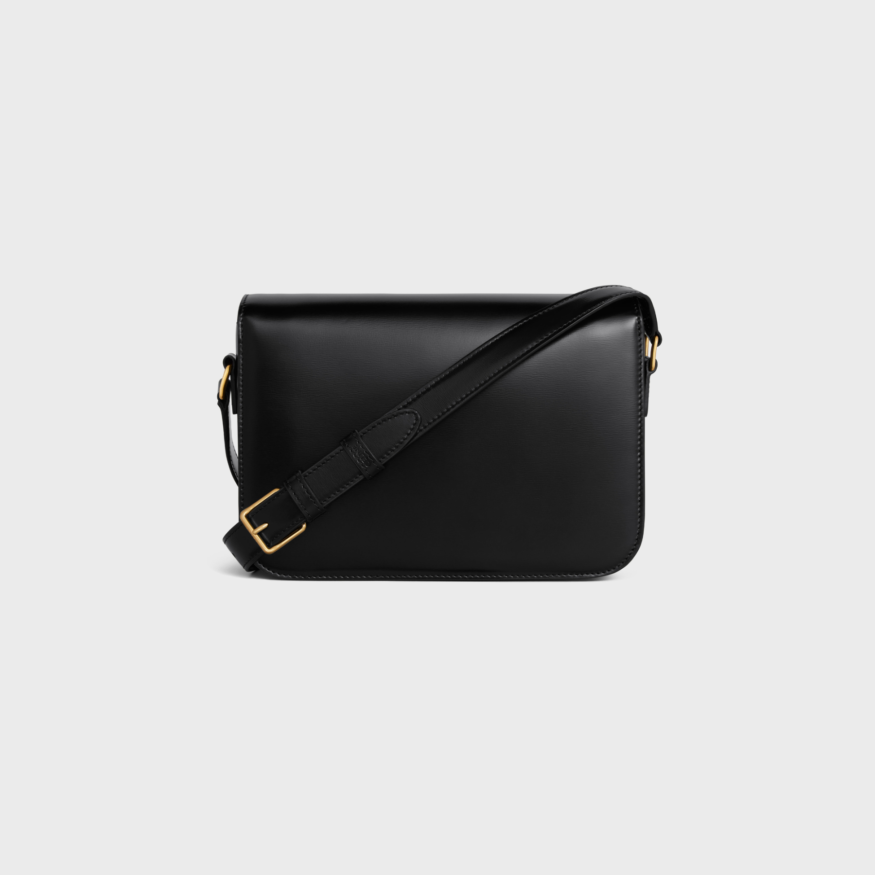 【Celine】クラシック トリオンフ バッグ  シャイニーカーフスキン ブラック