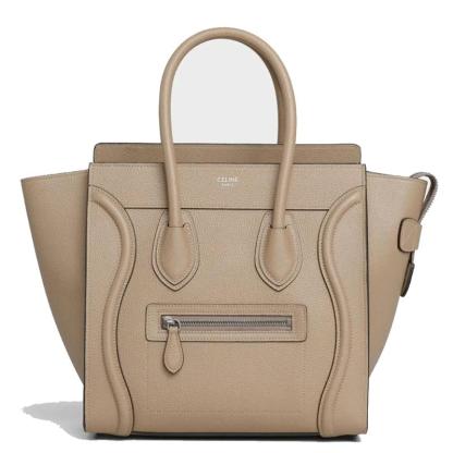 【Celine】マイクロラゲージ◆ドラムドカーフスキン◆ハンドバッグ◆芸能人愛用者多数